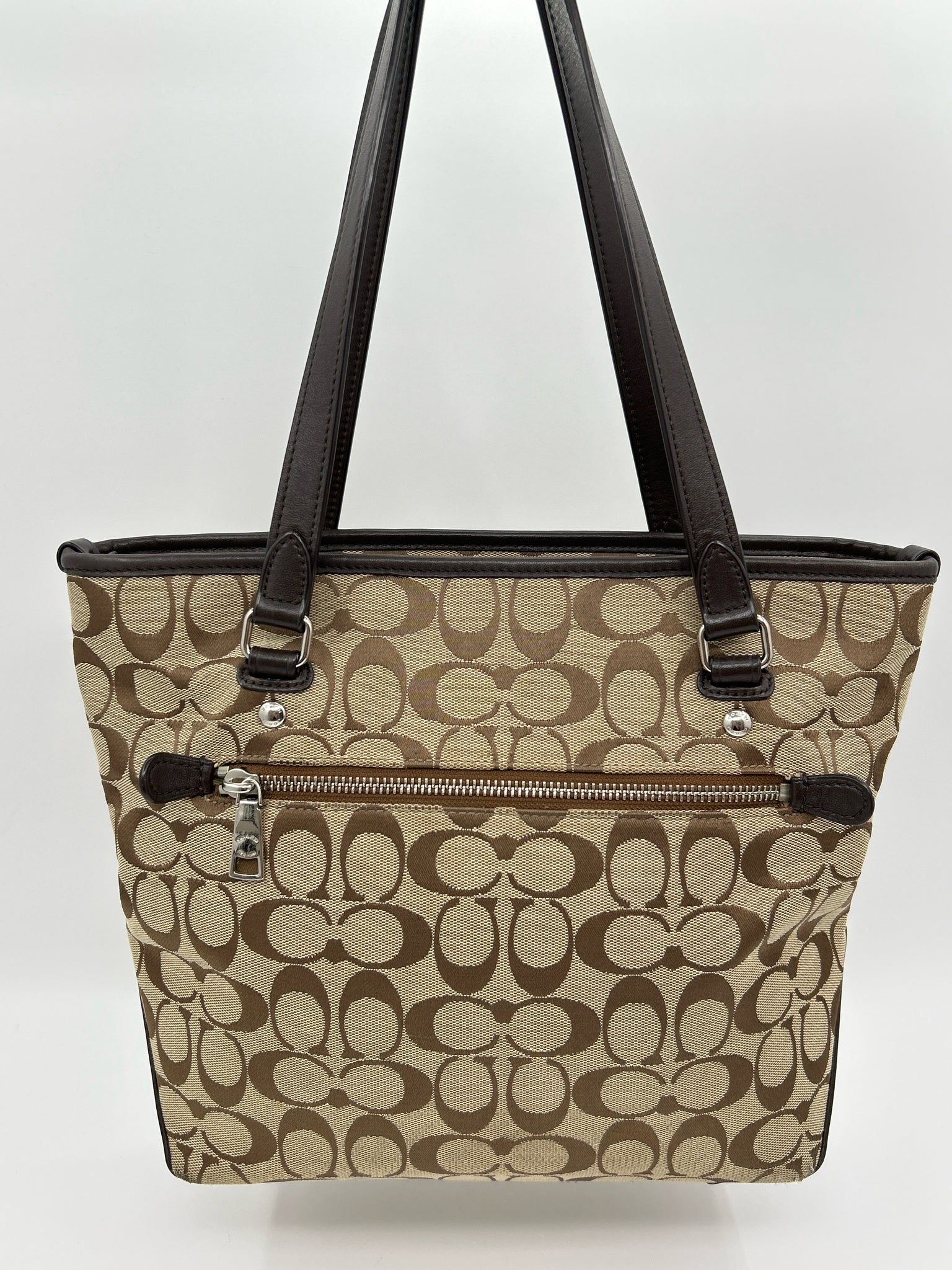 COACH Brown Print Women Purse