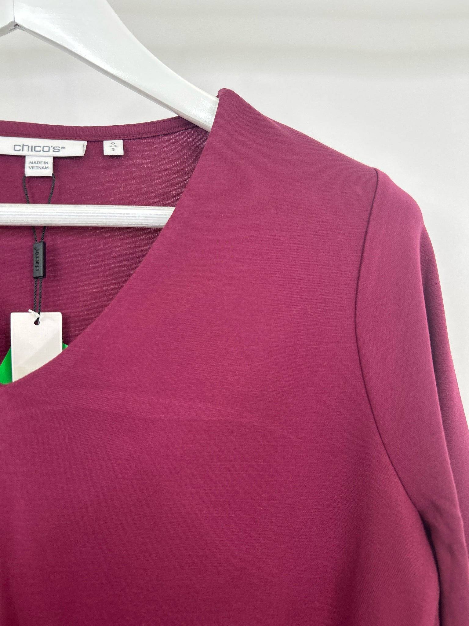 CHICO'S Size S Maroon Women Top
