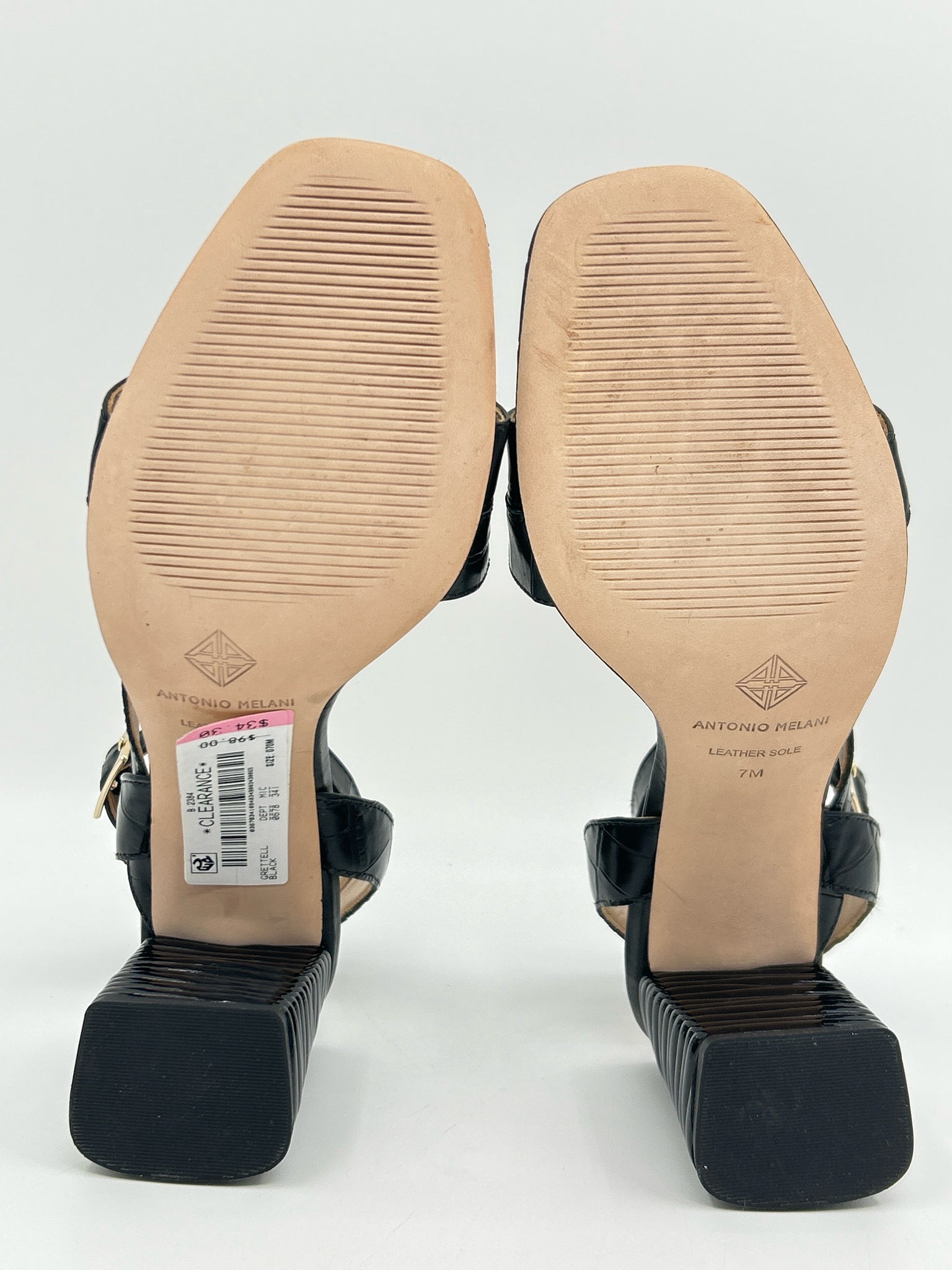 ANTONIO MELANI Size 7M Black Women Pumps