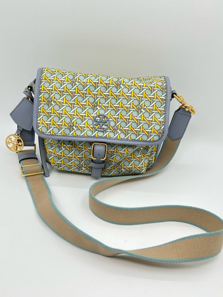 TORY BURCH Blue Print Piper Printed Crossbody Purse