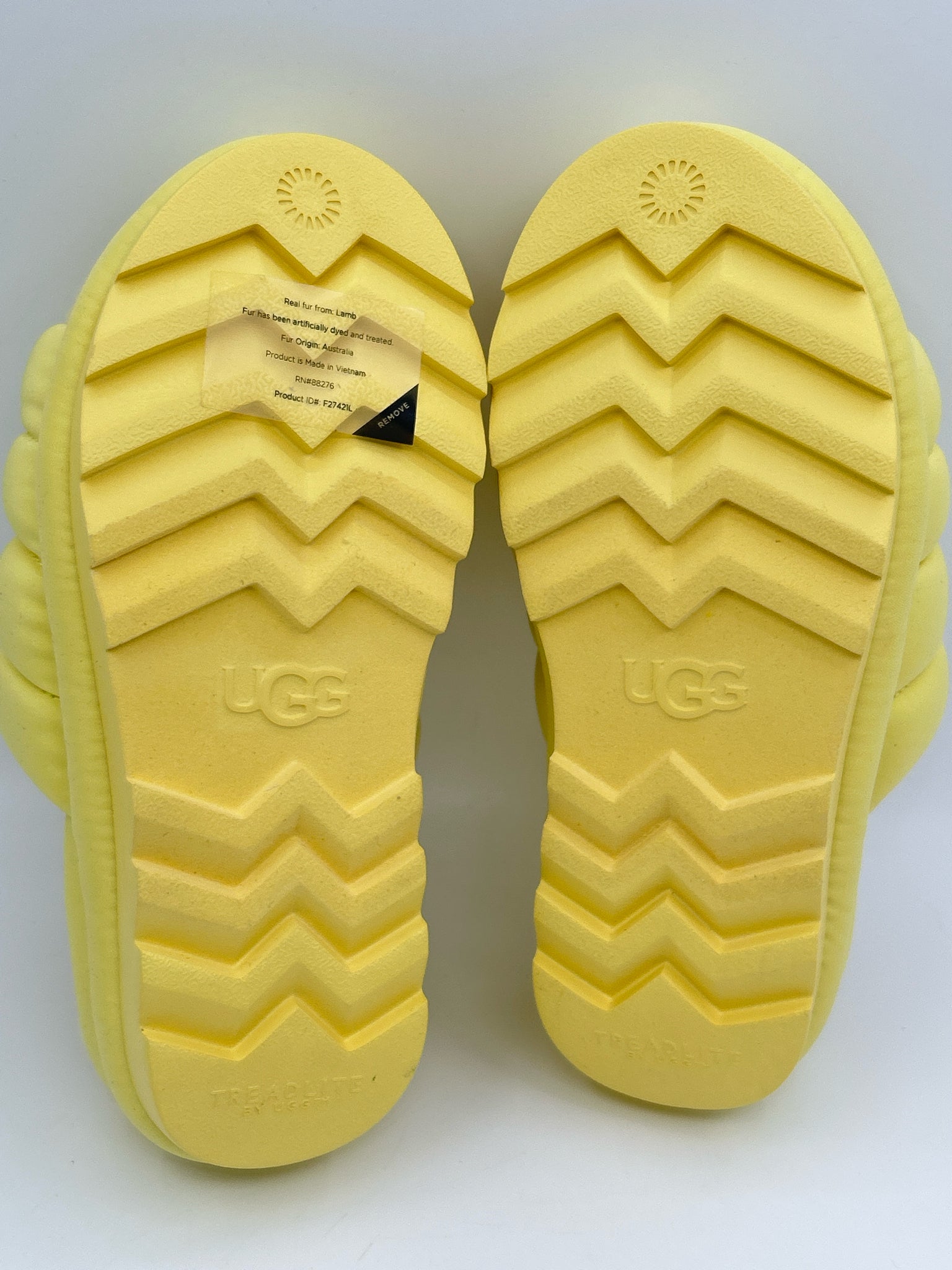 UGG Size 7 Yellow Women Sandal