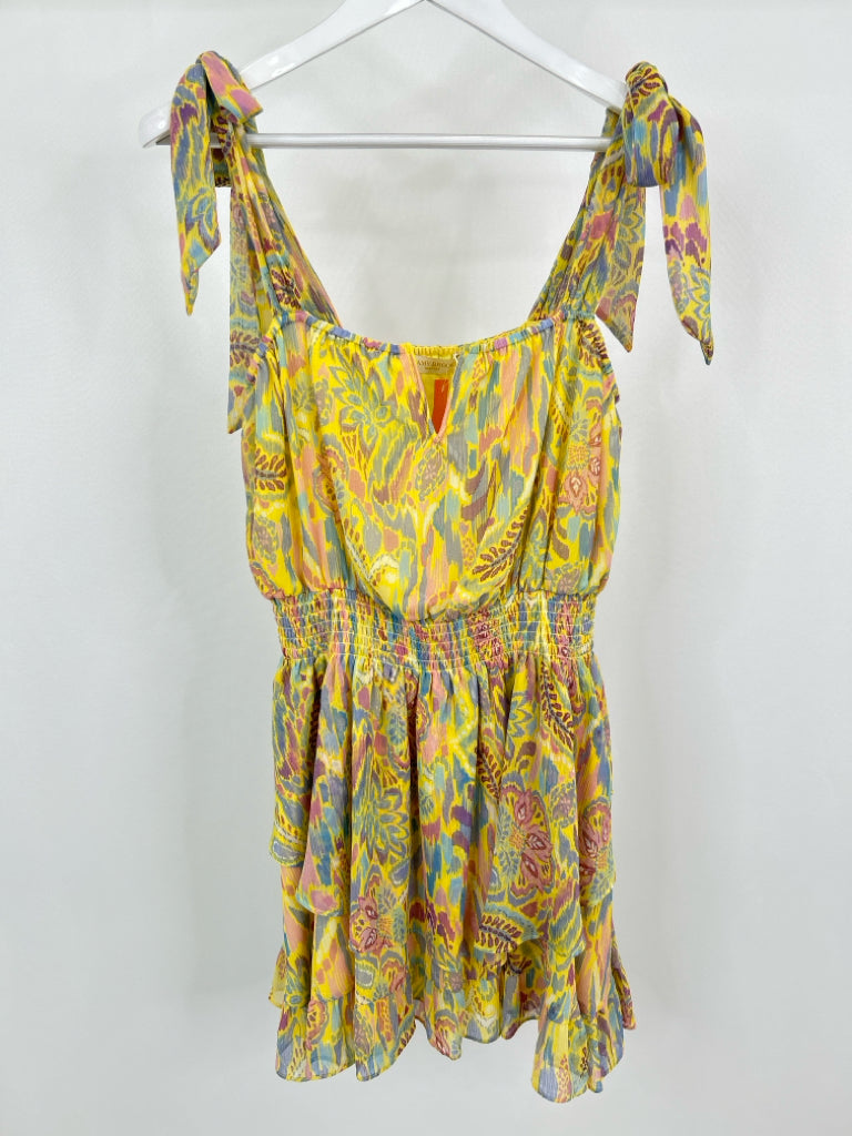 RAMY BROOK Size M Yellow Print Women's Dress NWT
