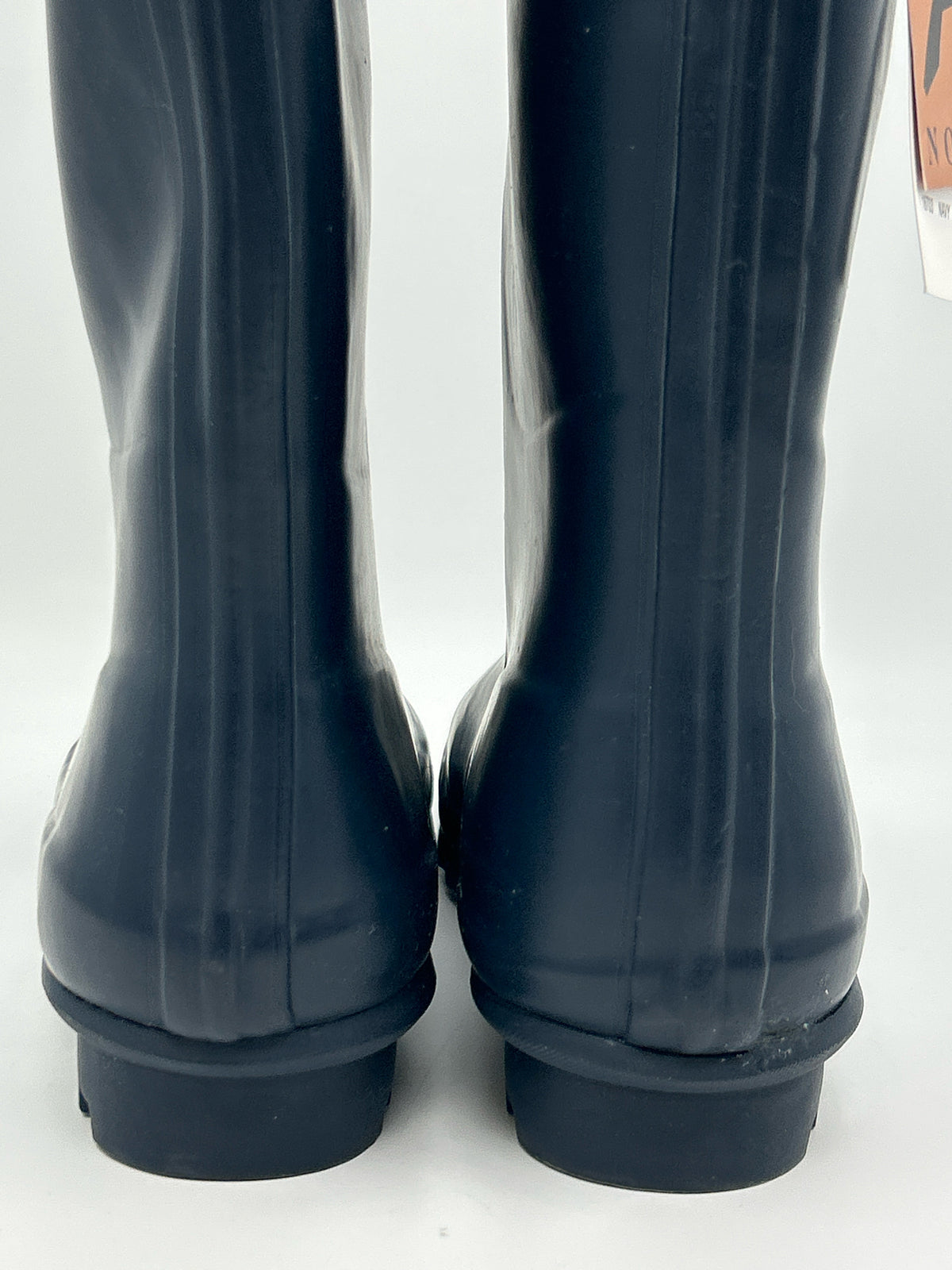 NORTY NWT Size 7 Navy Matte Women Rainboots
