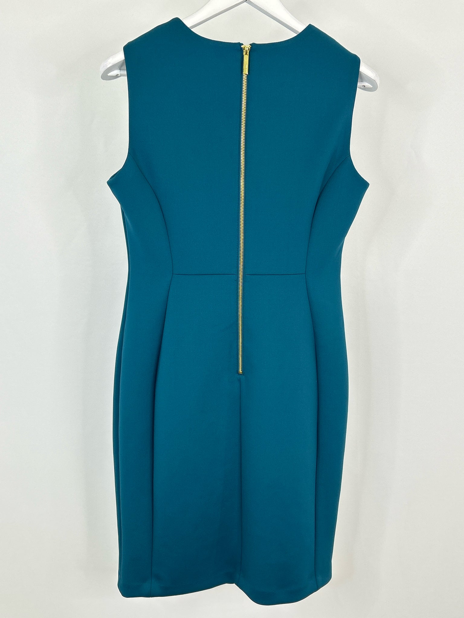 CALVIN KLEIN Size 12 Teal Women Dress