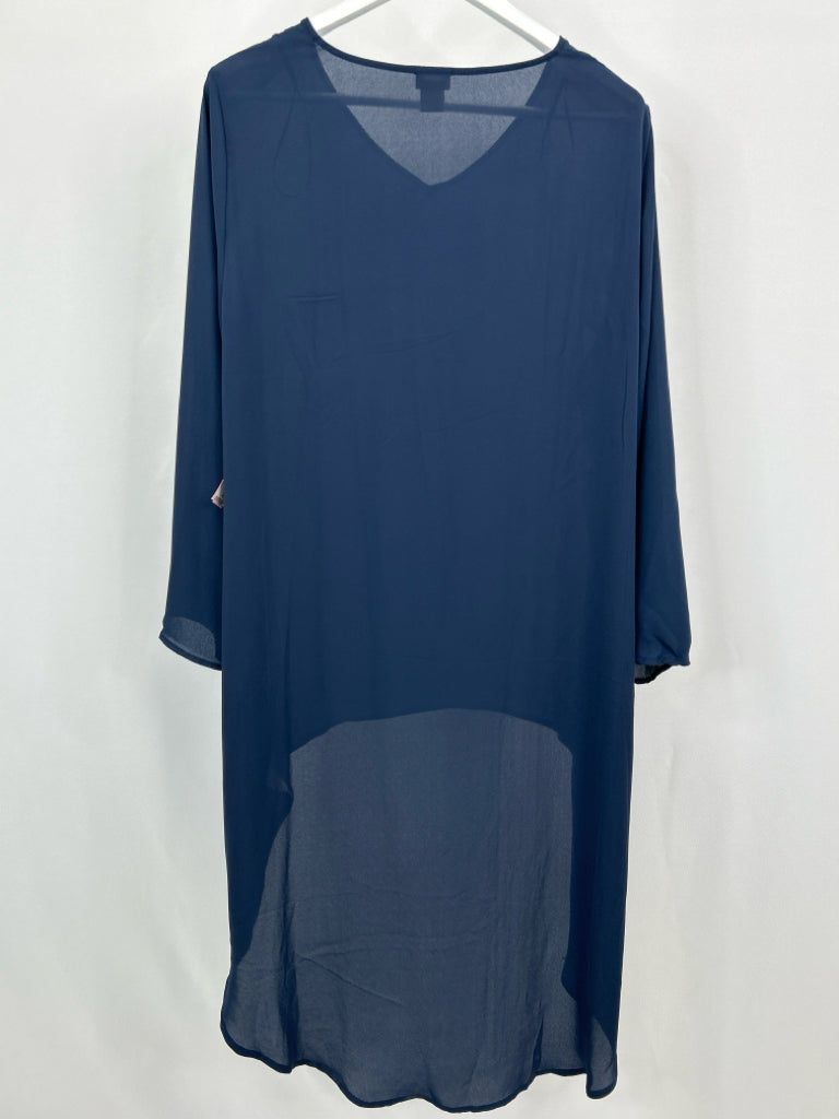 CHICO'S Women Size 16/18 Navy Tunic