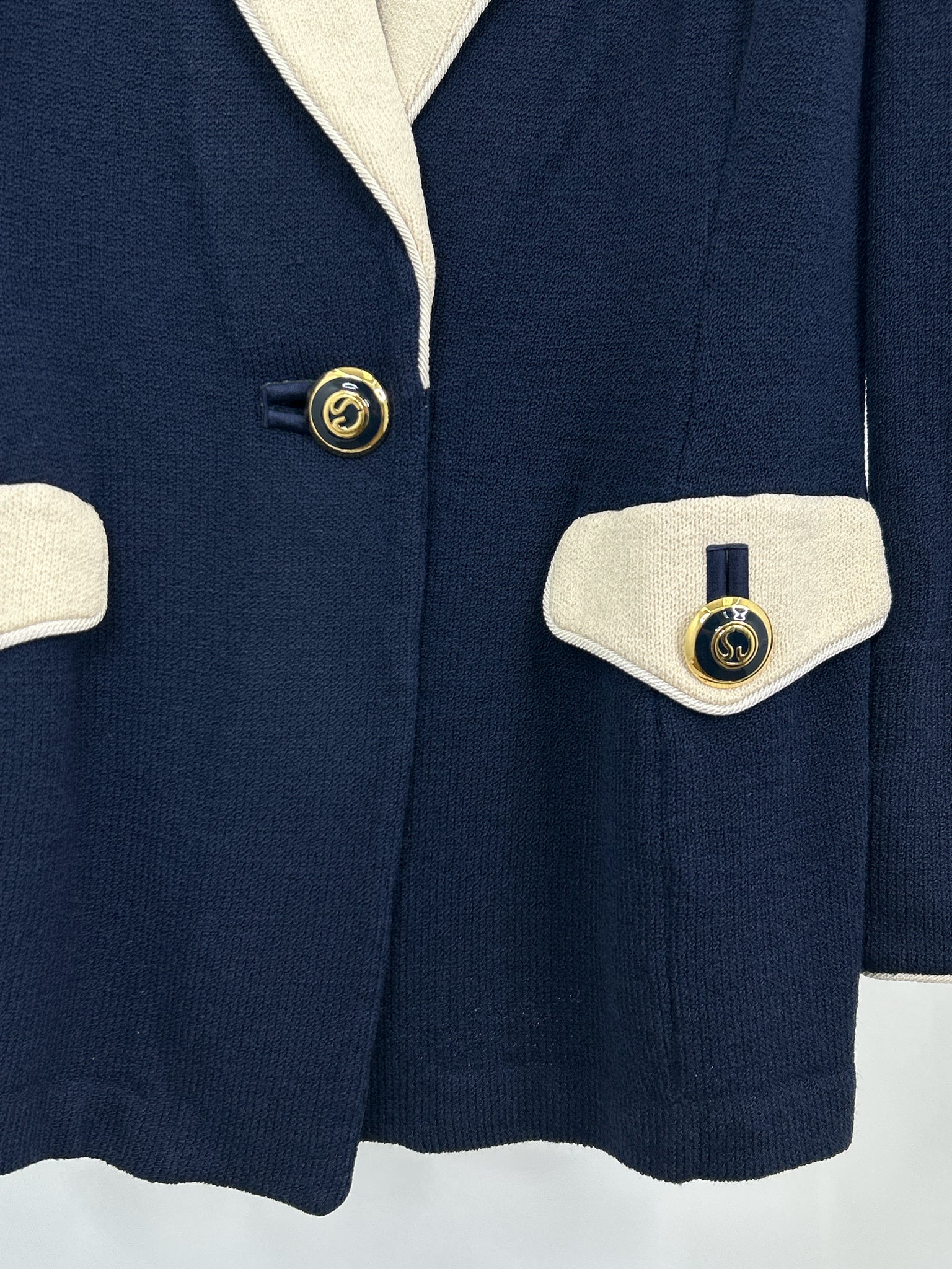 ST JOHN Size 8 Navy Women Jacket