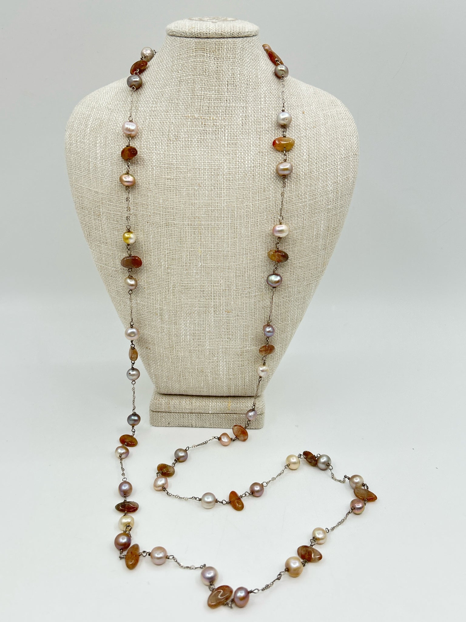 Sterling Silver and Pearl Necklace