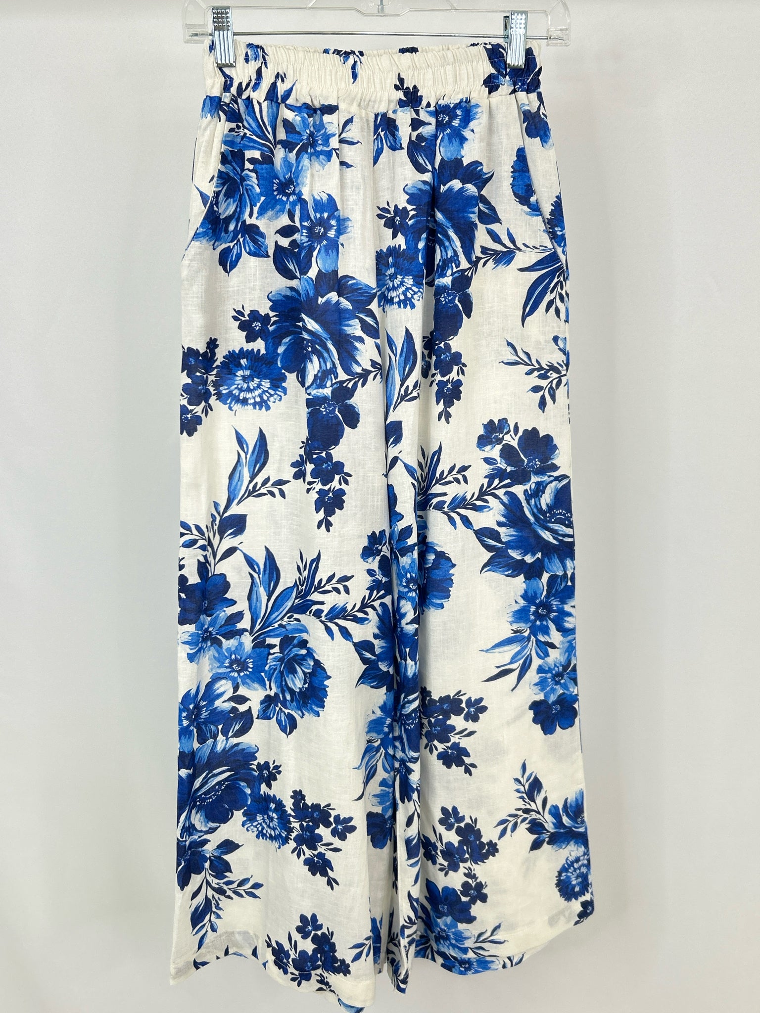 Ida  Louise Size S WHITE AND BLUE Women Pants