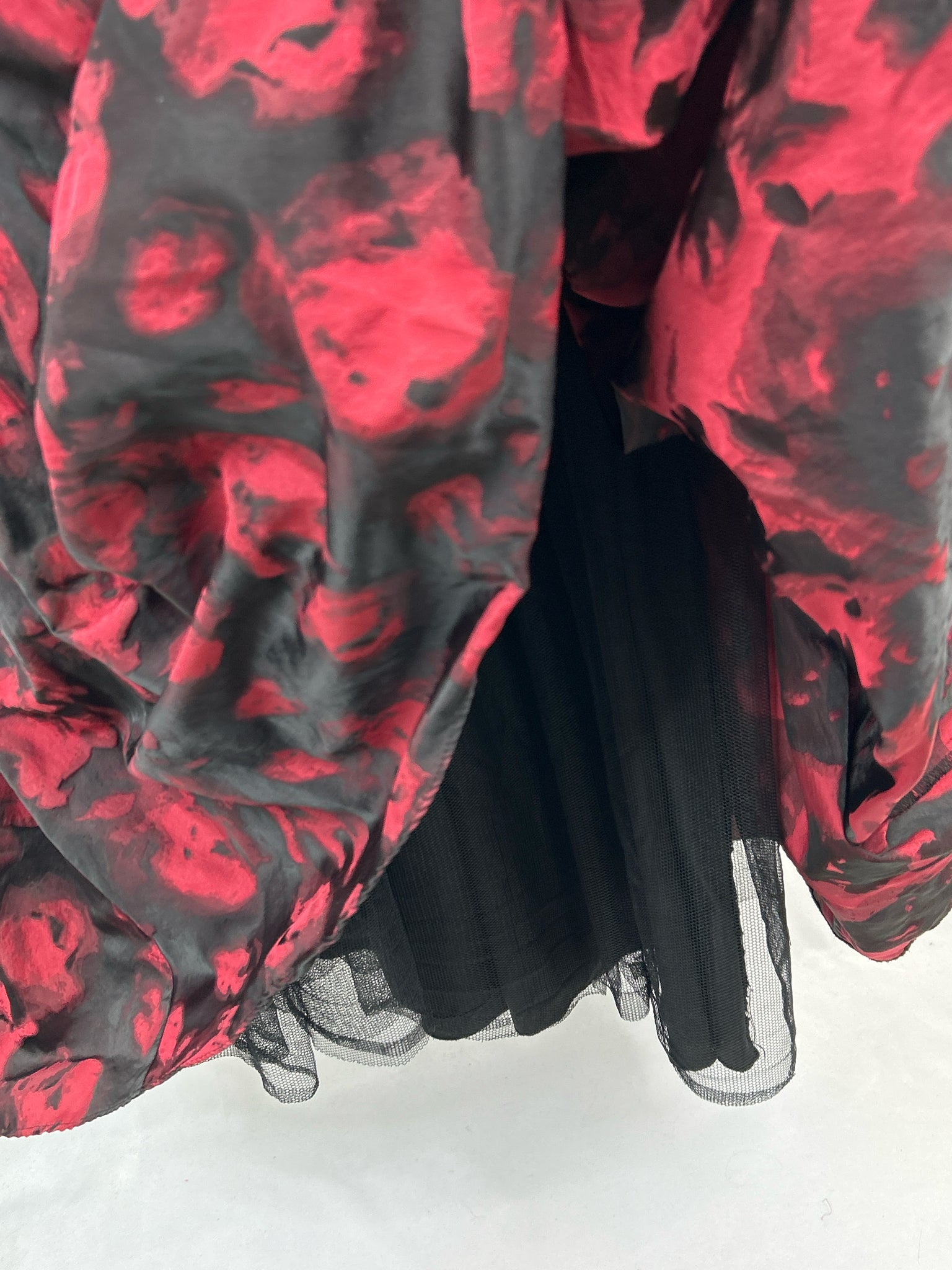 SLATE & WILLOW Size 12 Red and Black Women Dress