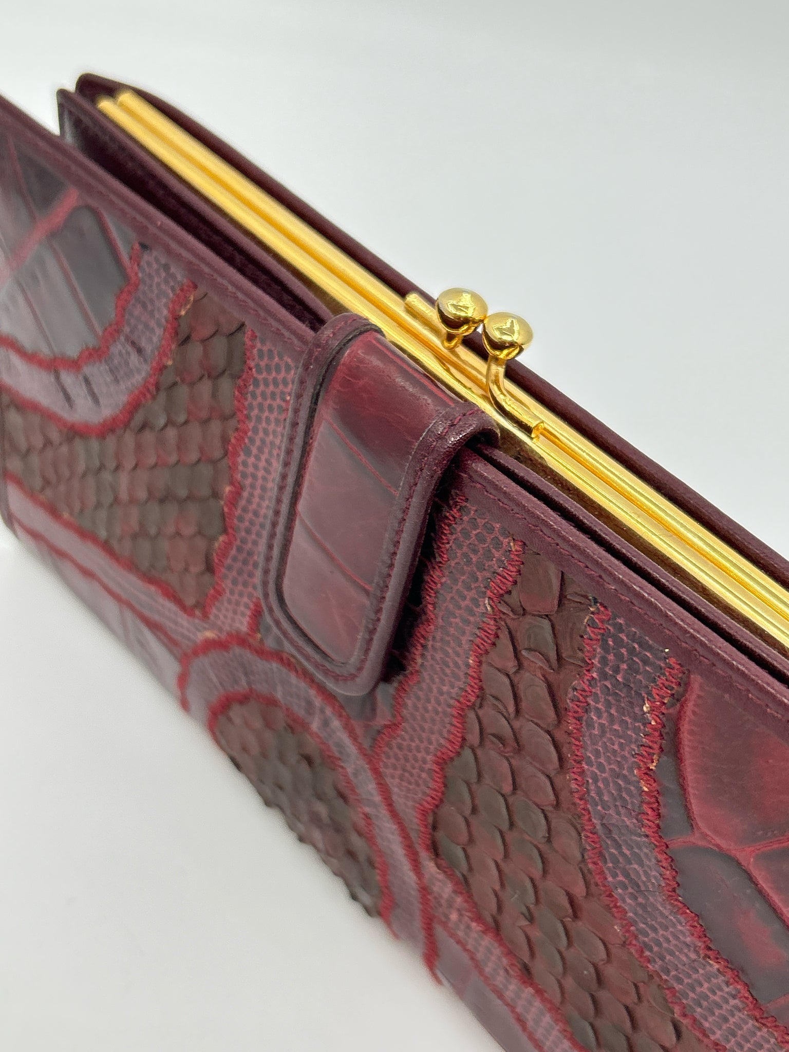 CARLOS FALCHI Burgundy Women Wallet