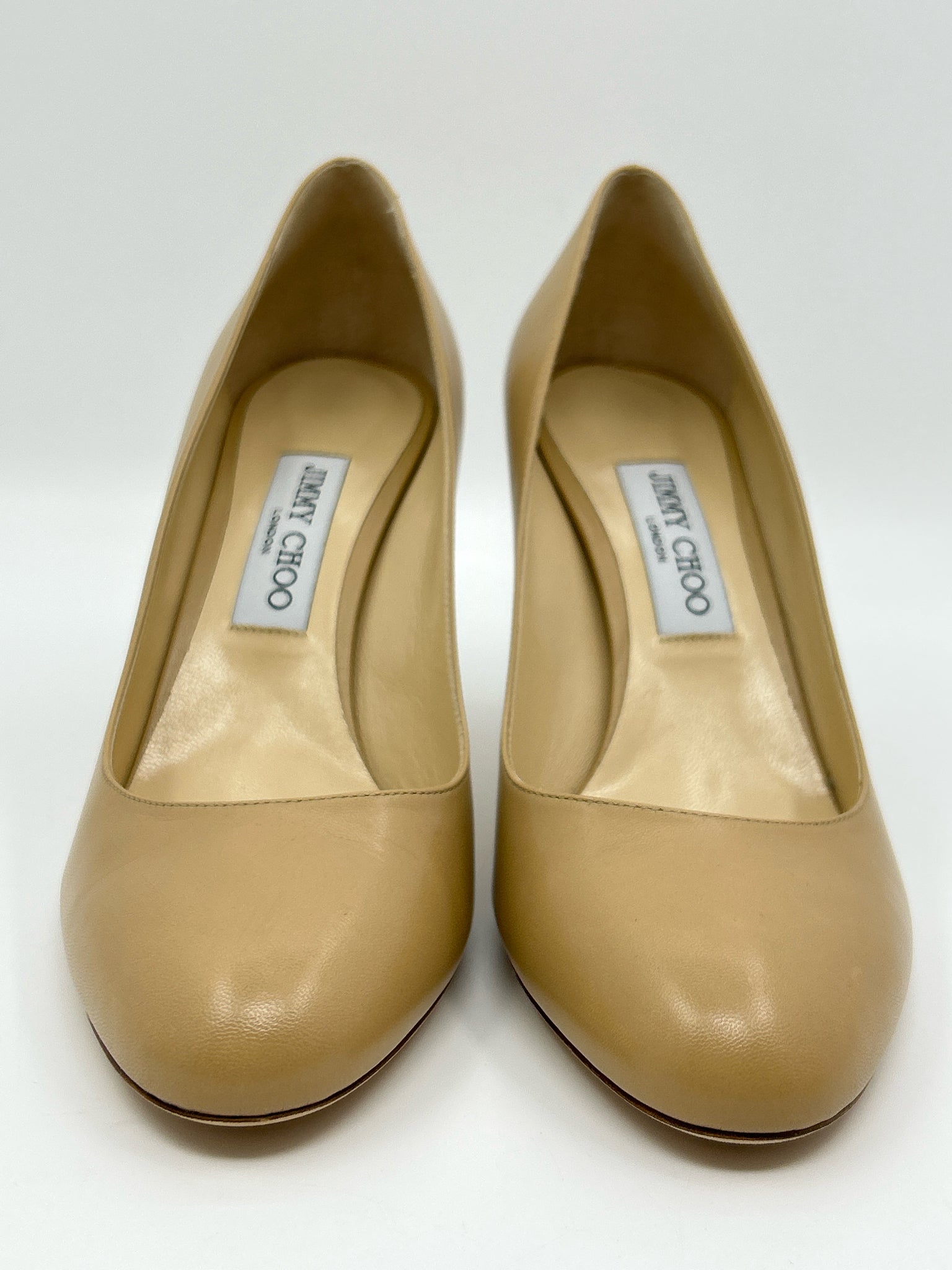 JIMMY CHOO Size 39.5 Nude Women Pumps NIB