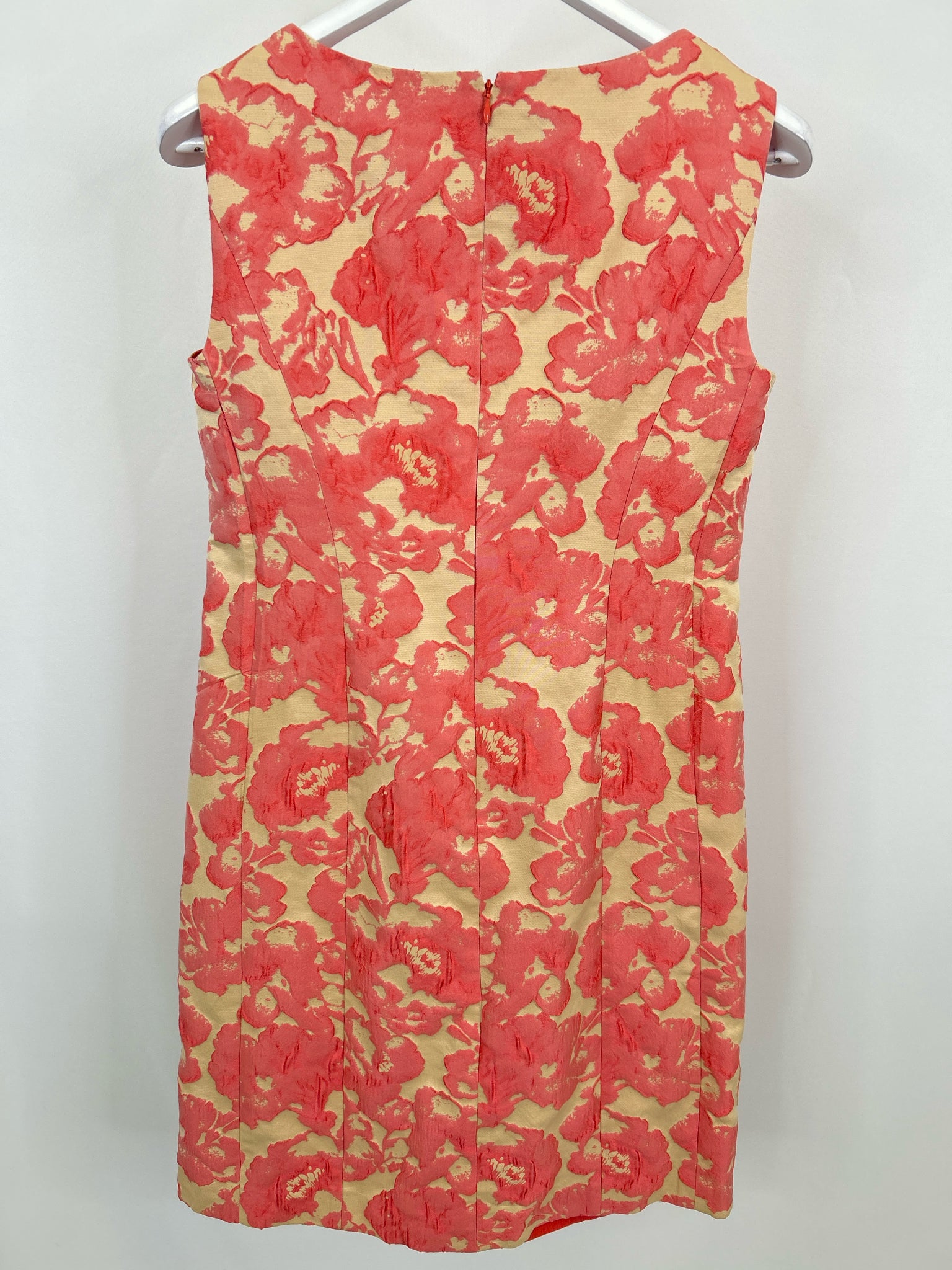 LAFAYETTE 148 Size 10 Cream and Pink Women Dress