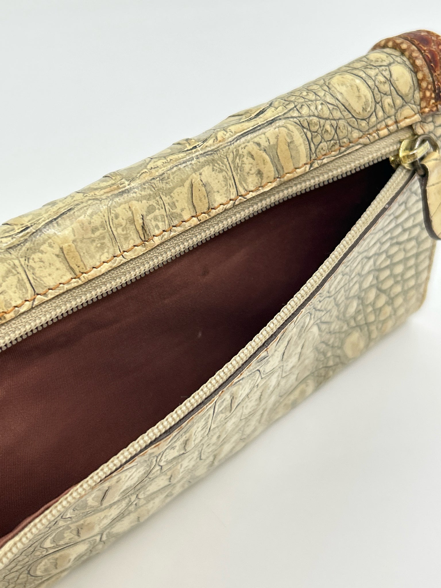 BRAHMIN Beige and Tan Women Wallet
