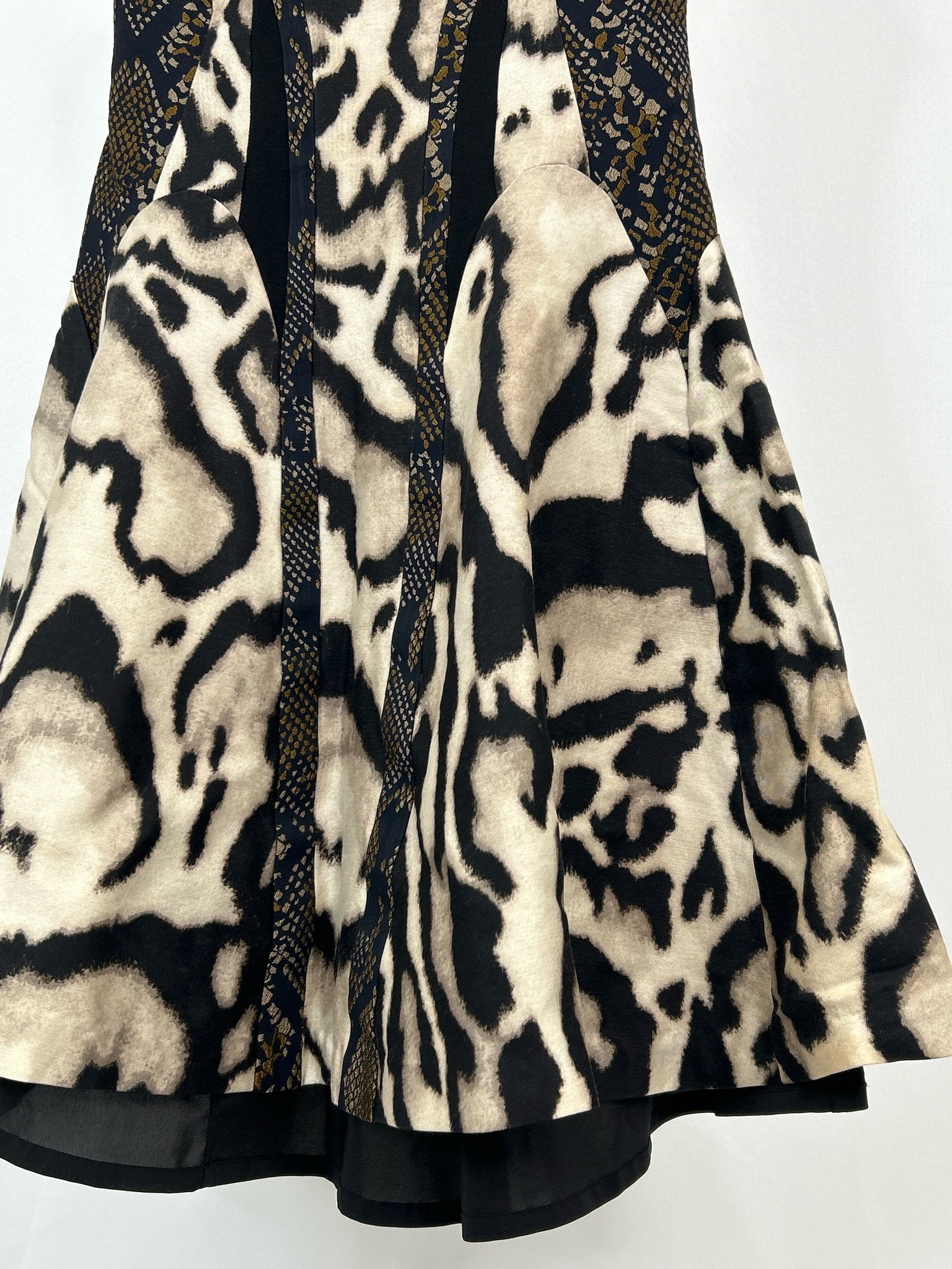 DIANE VON FURSTENBERG Size 0 Black Print Women Dress