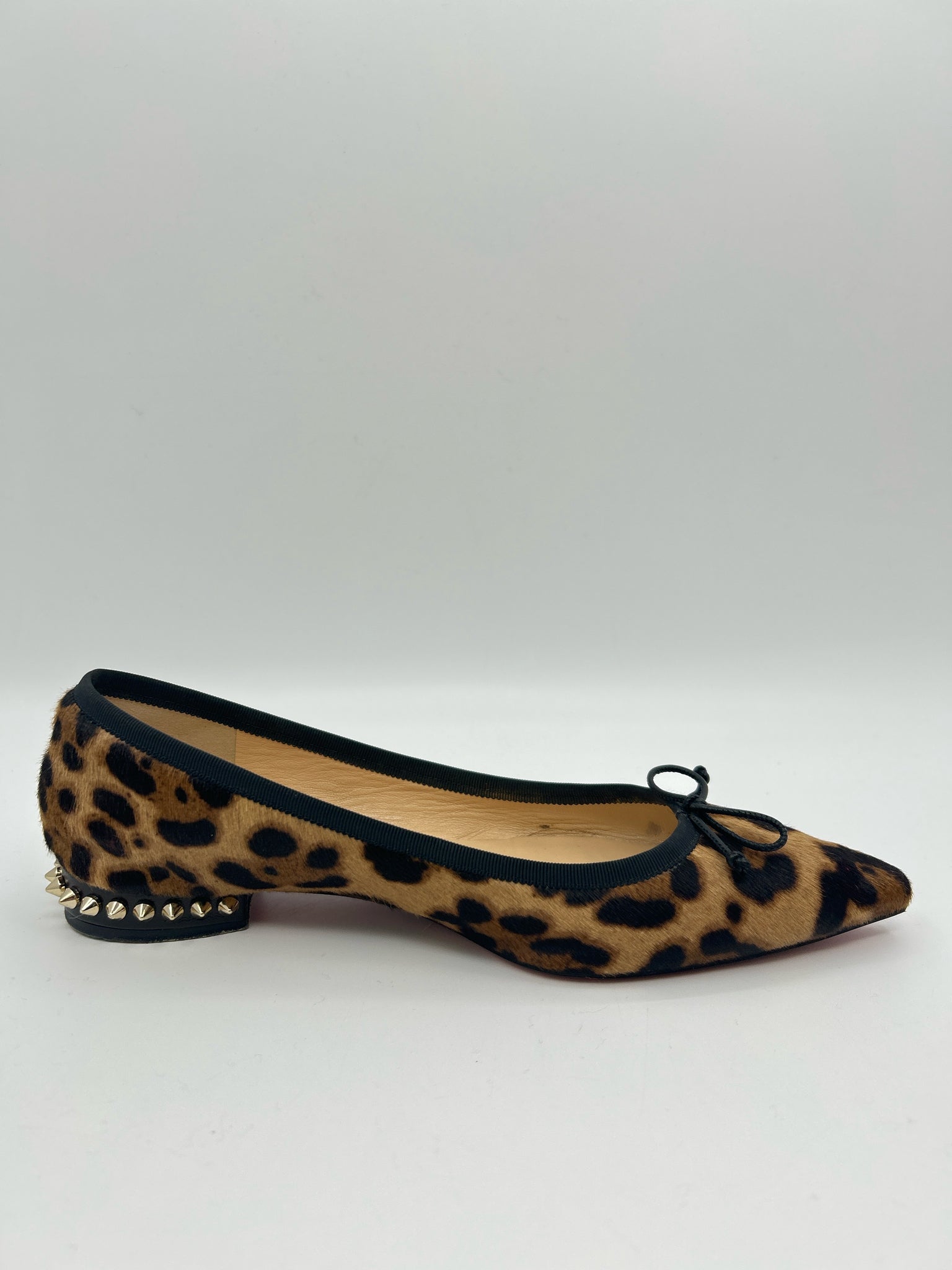 CHRISTIAN LOUBOUTIN Size 37 Animal Print Women Flats