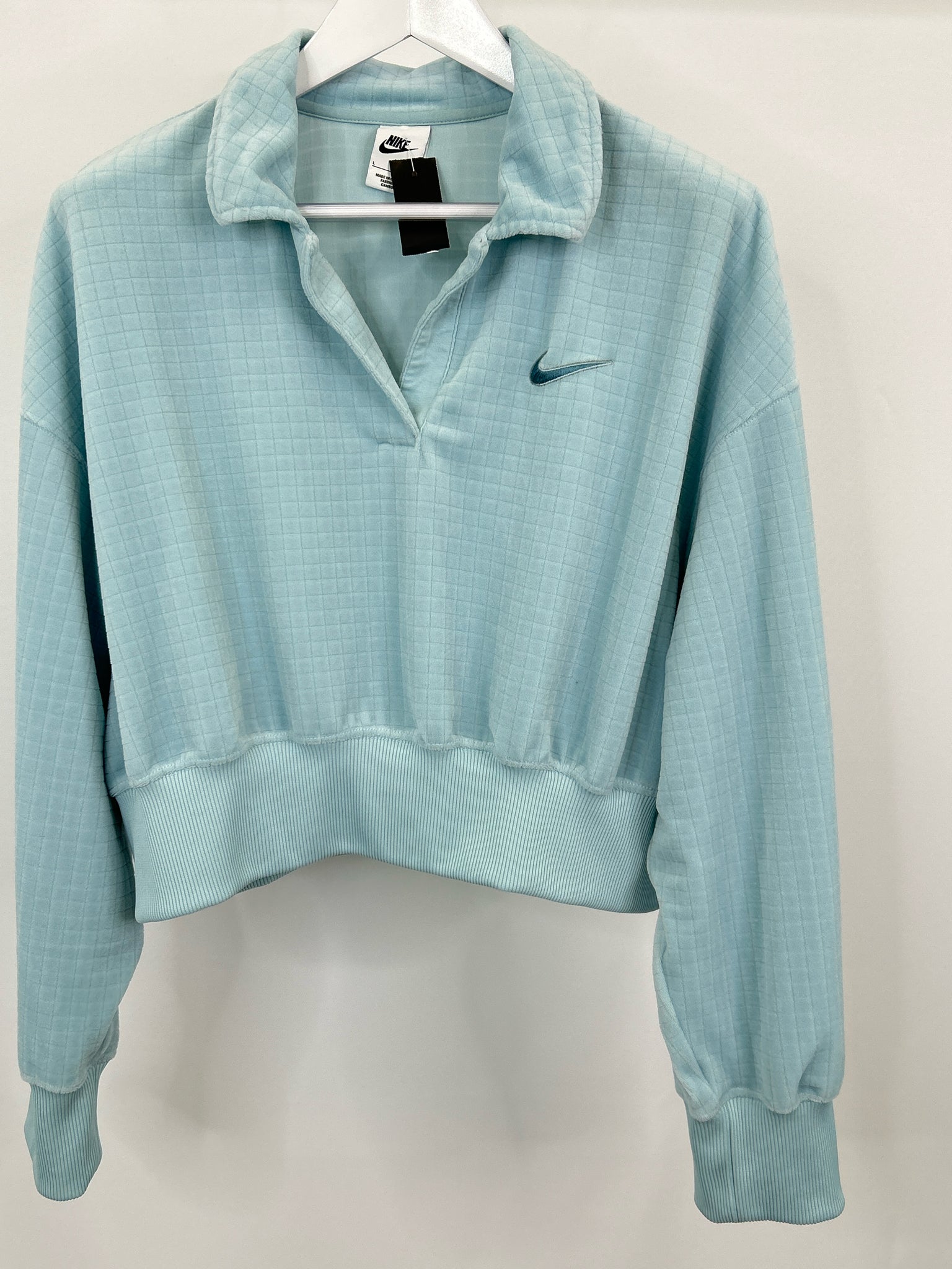 NIKE Size L Baby Blue Women 2-Piece w/pants