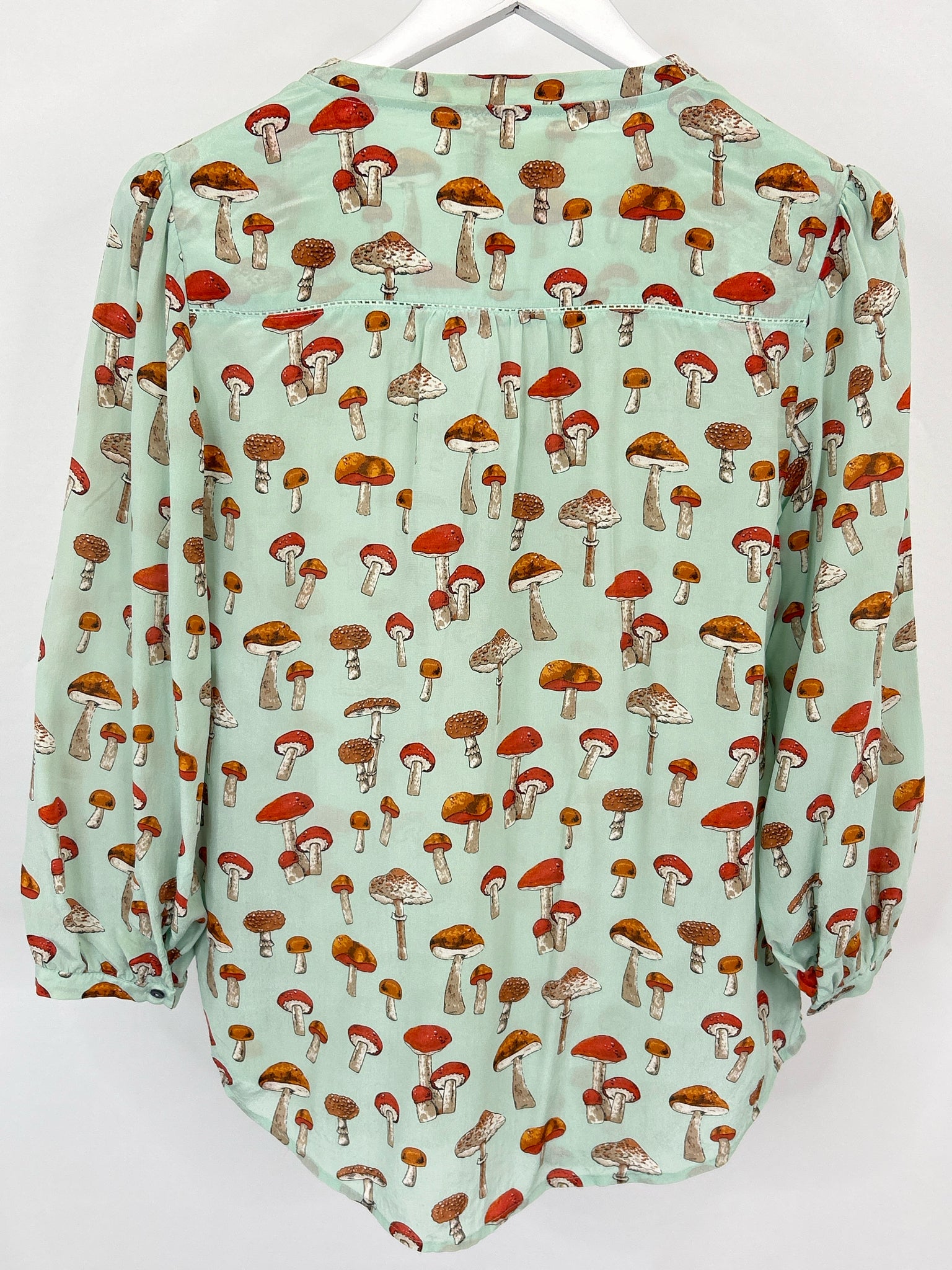 MOULINETTE SOEURS Size 8 Mint Print Women Top