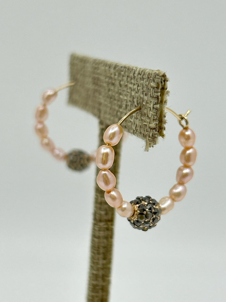 ANTHROPOLOGIE NWT Pink Pearl Earrings