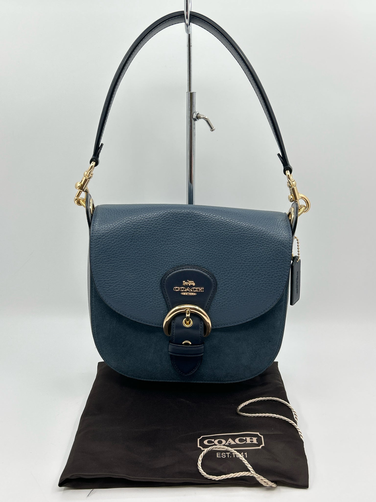COACH BLUE AND GREY Women Purse