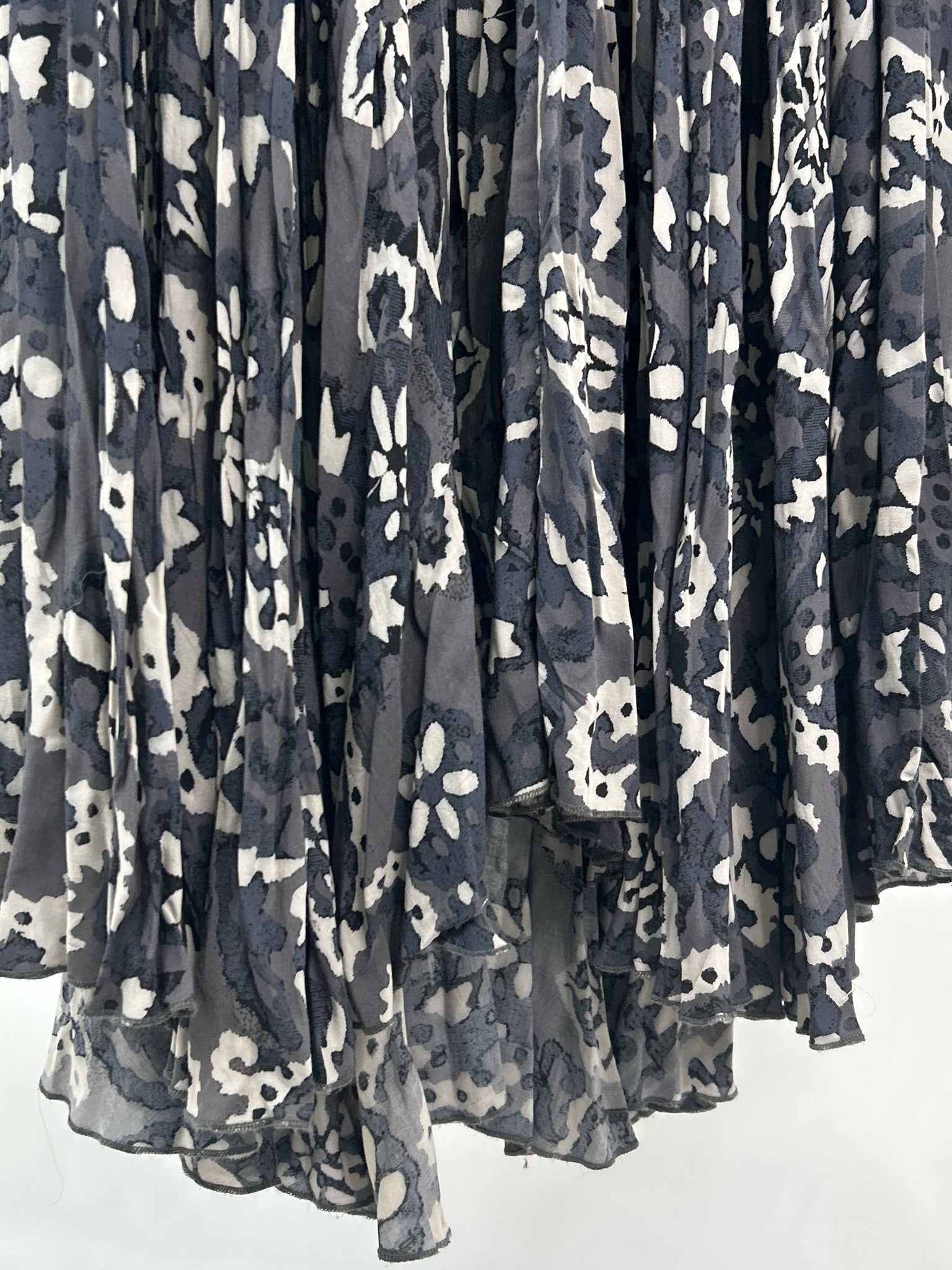 FREE PEOPLE Size S GREY PRINT Women Dress