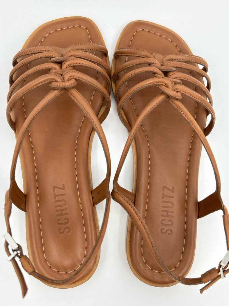 SCHUTZ Size 7.5B Brown Sandal