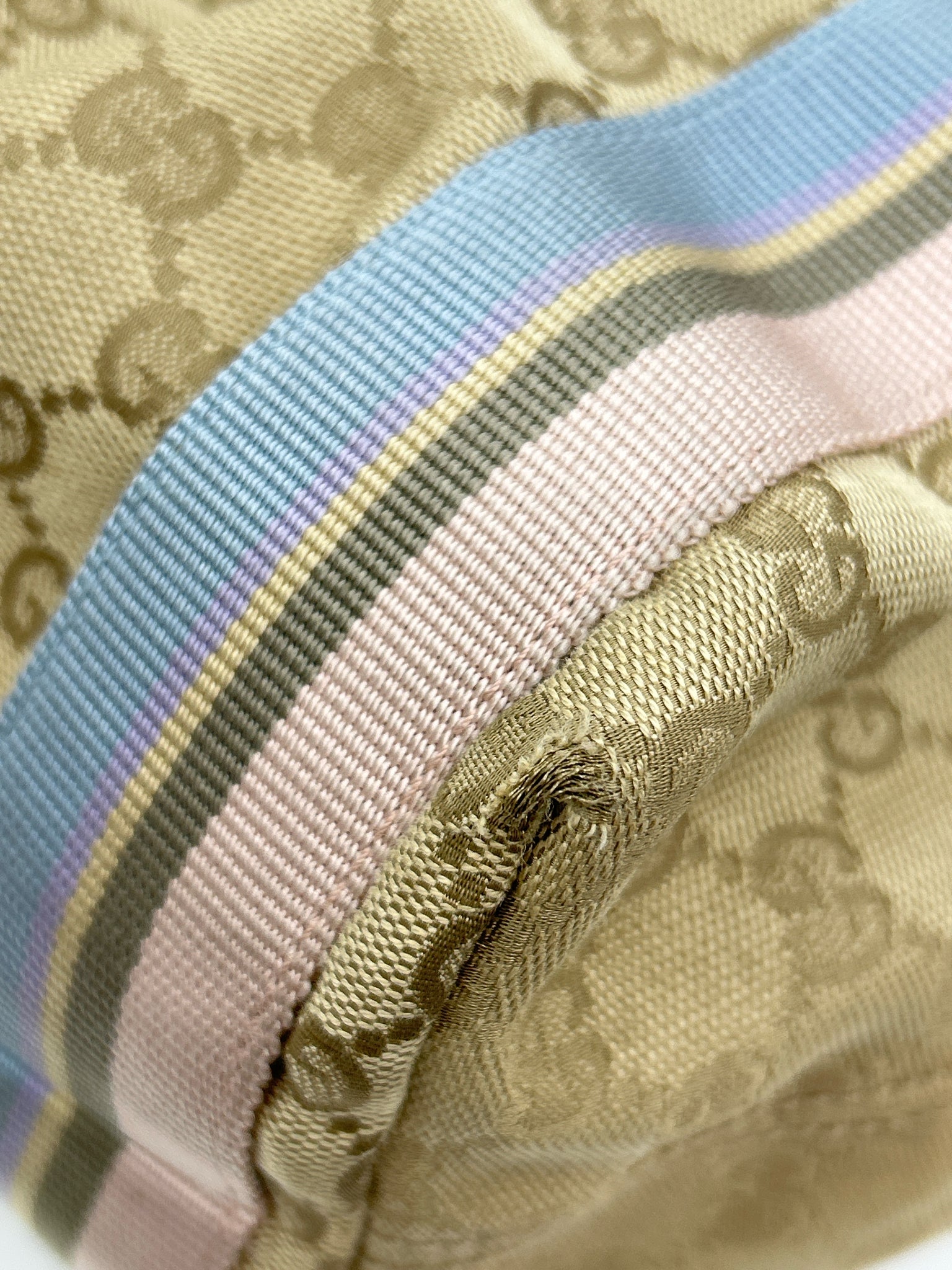 GUCCI Beige Monogram Women Purse Tote