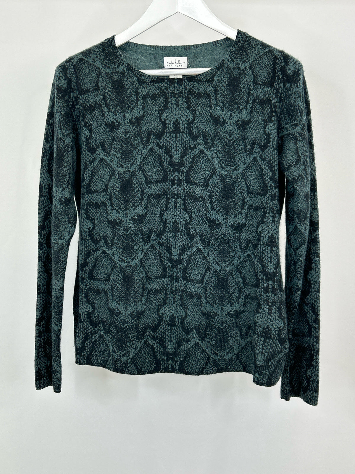 NICOLE MILLER Size L Dark Green Women Sweater