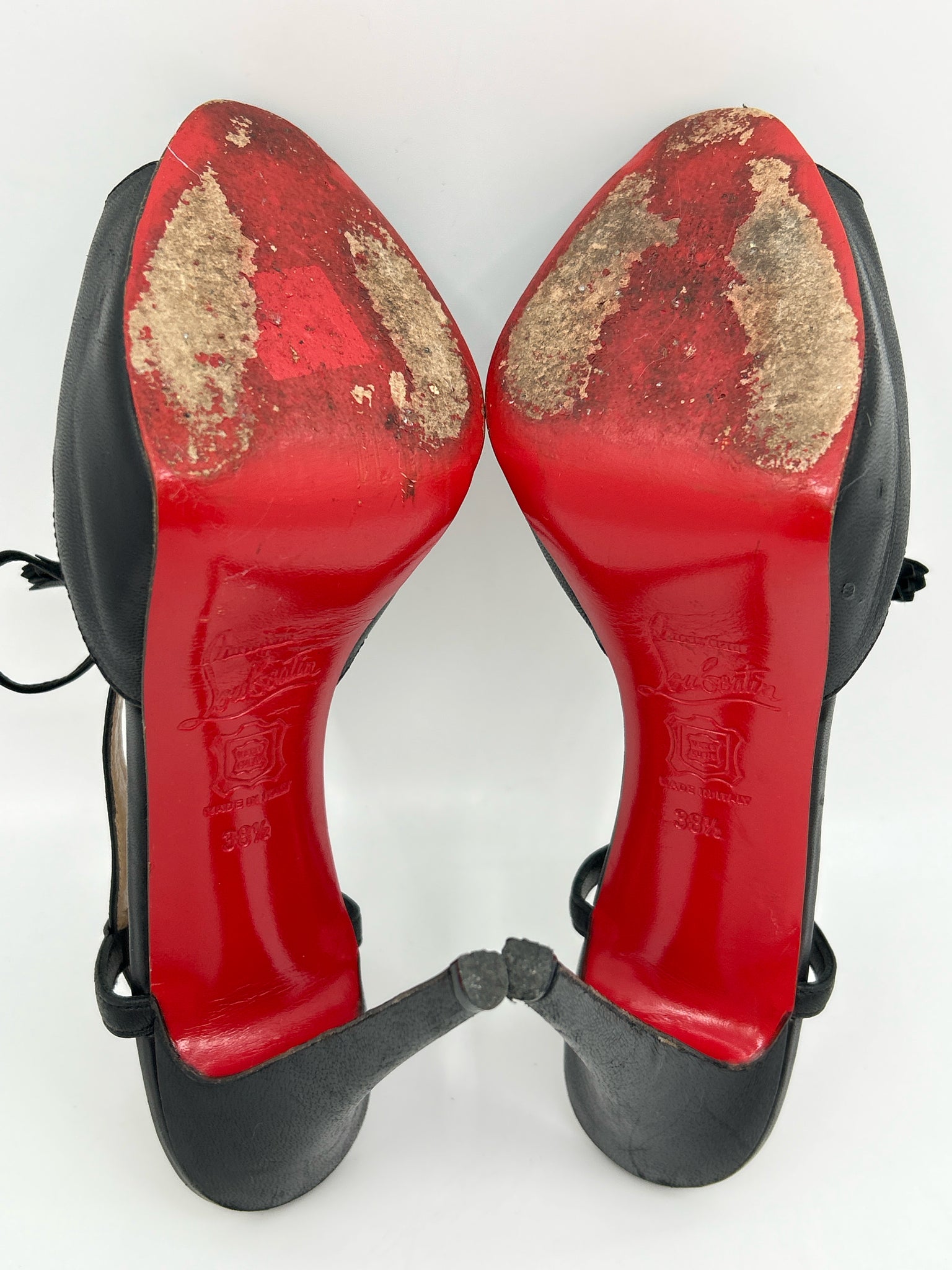 CHRISTIAN LOUBOUTIN Size 38.5/8 Black Women Sandal