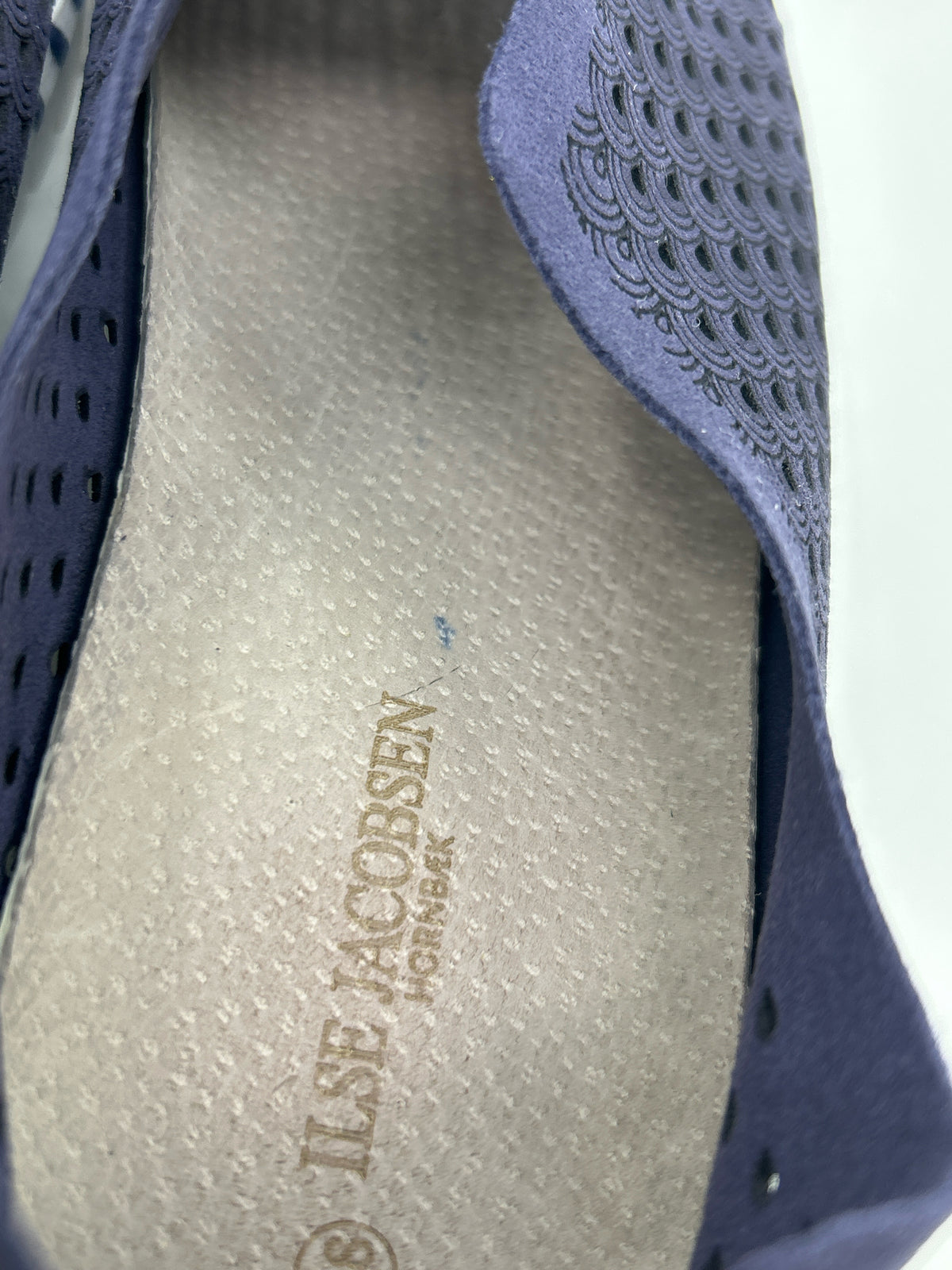 ILSE JACOBSEN Size 38 NAVY AND WHITE Women Sneakers