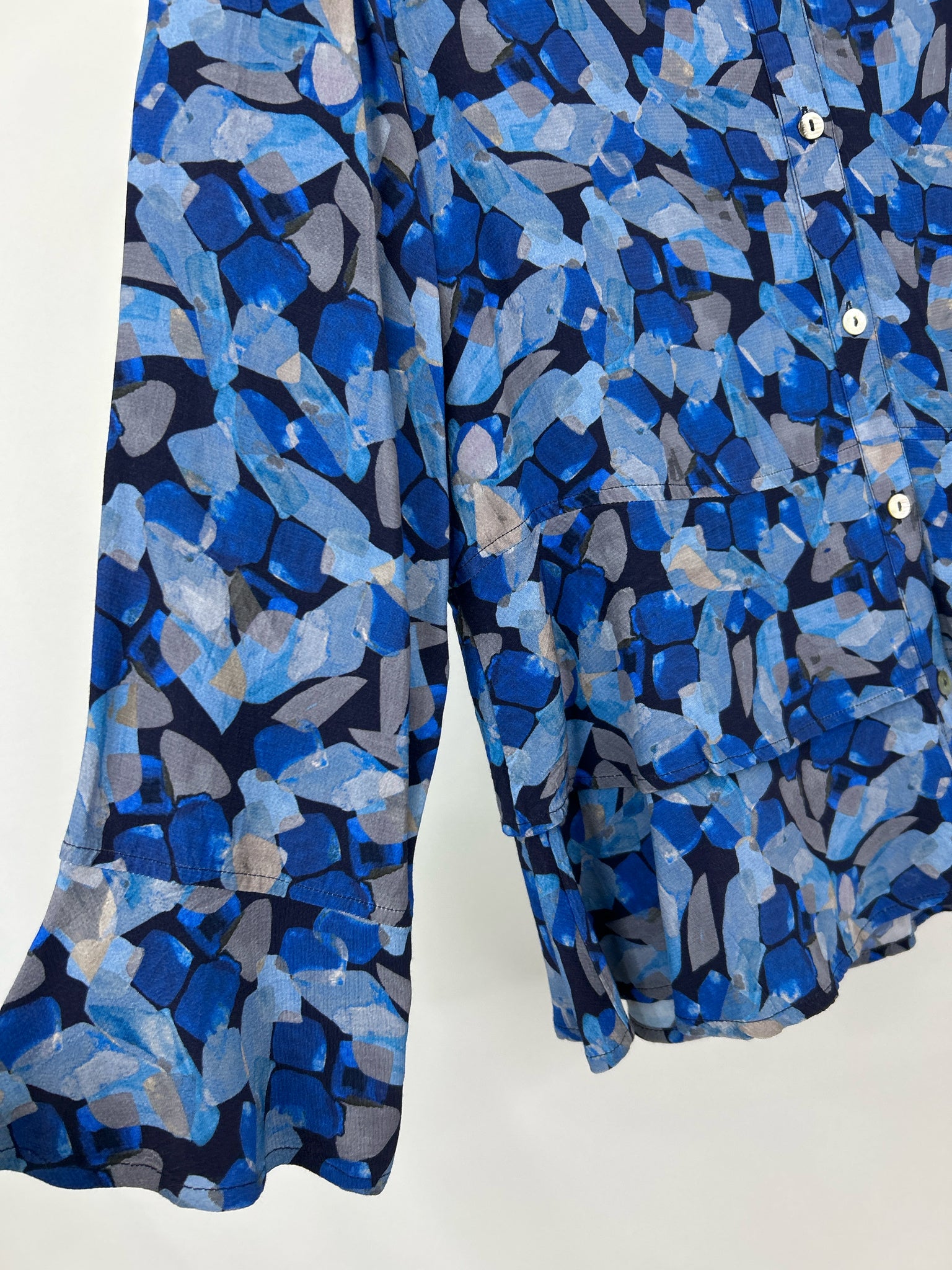 HABITAT Size S Blue Print Women Shirt