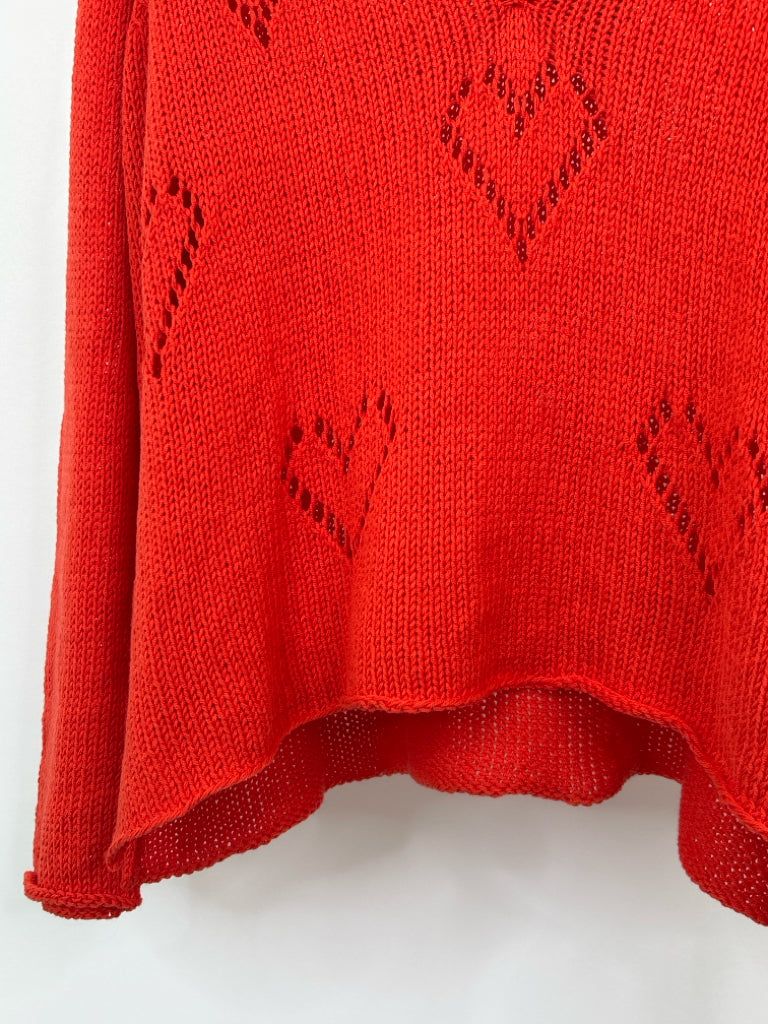 WOODEN SHIPS Women Size M/L Red Sweater