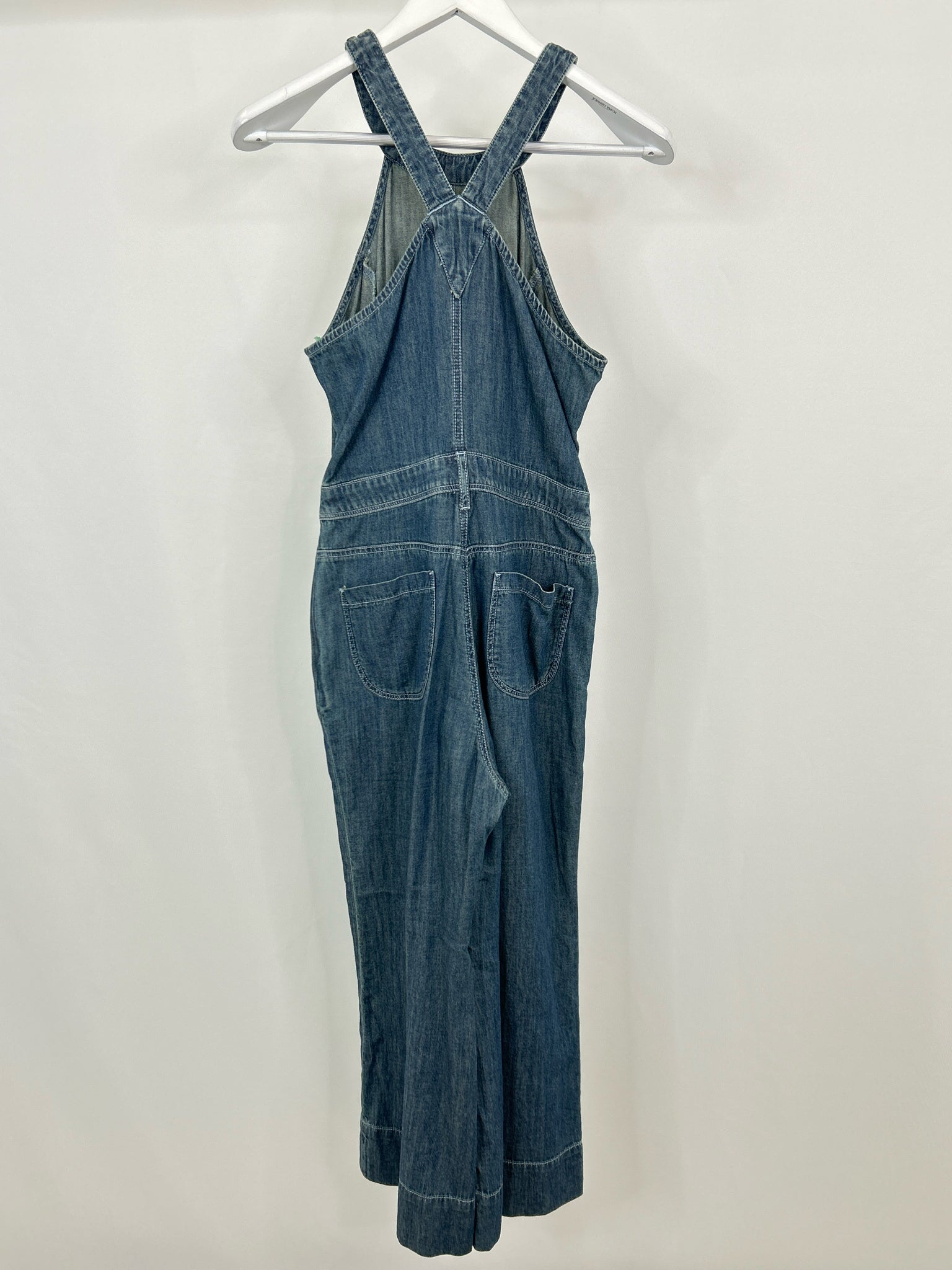 PILCRO Size 6 BLUE DENIM Women Jumpsuit