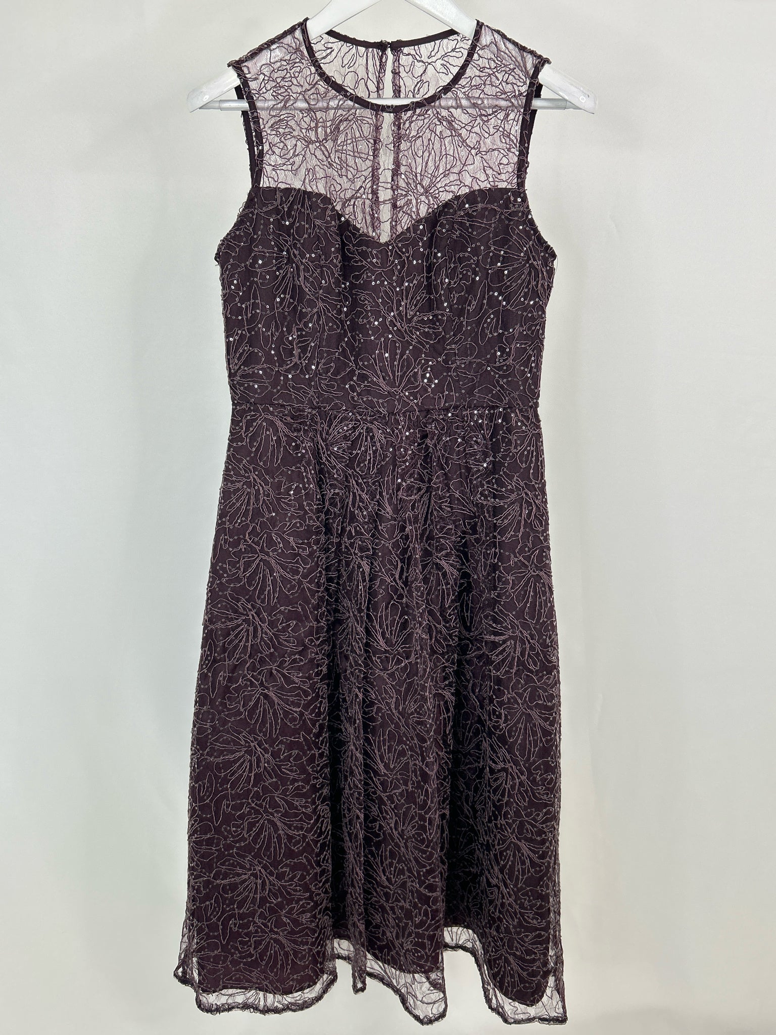 DONNA KARAN Size 8 Plum Women Dress NWT