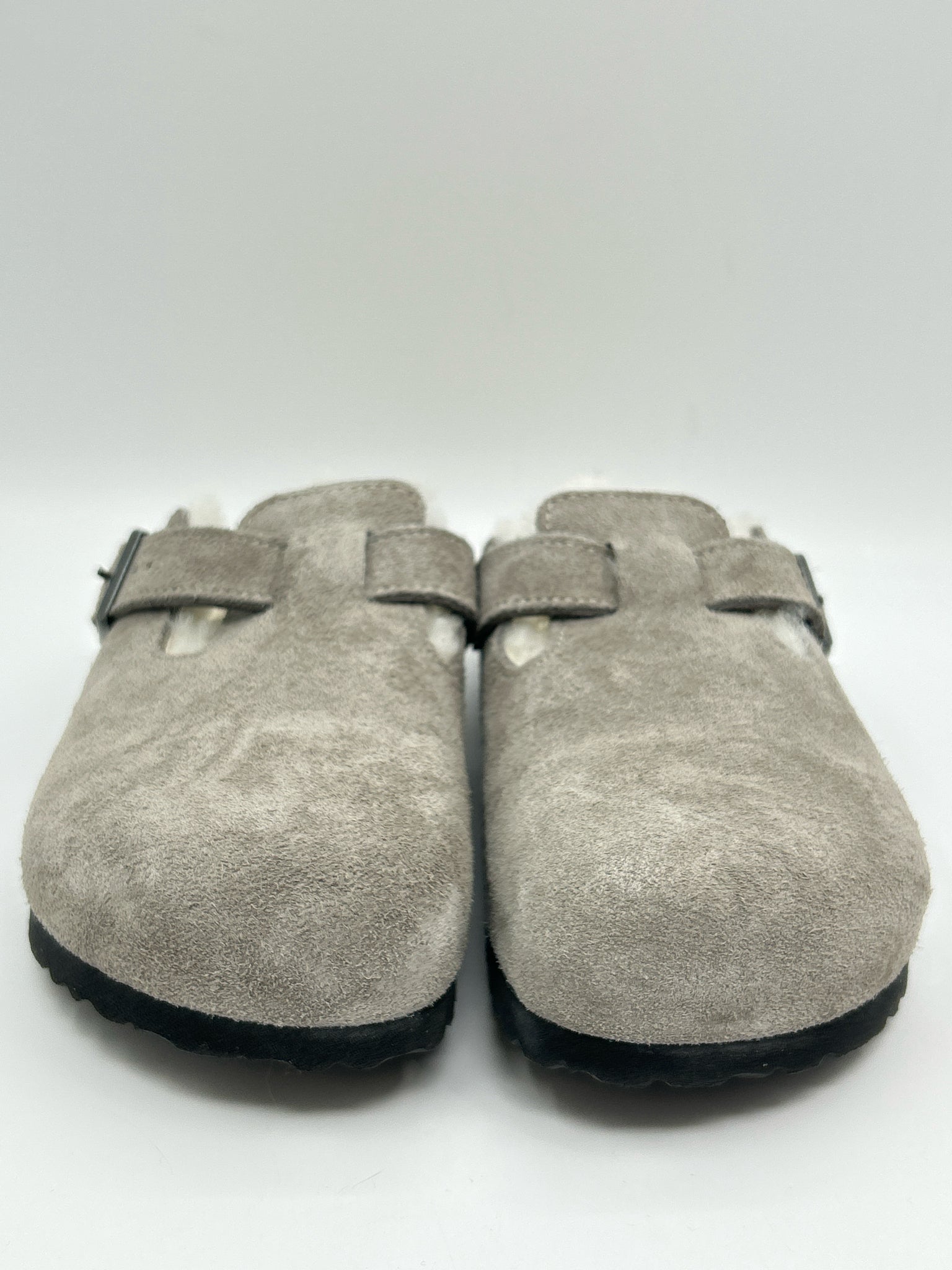 BIRKENSTOCK Size 41 Grey Women Clogs