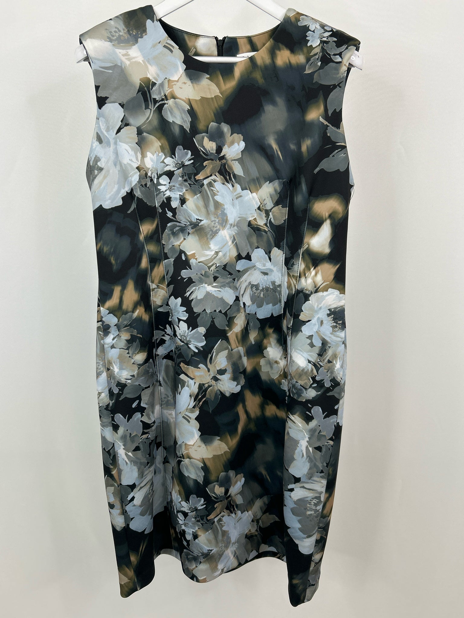 CALVIN KLEIN Size 12 black and grey Women Dress