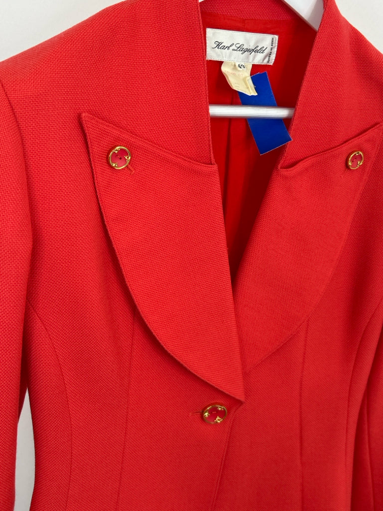 KARL LAGERFELD Women Size 40 Coral Jacket