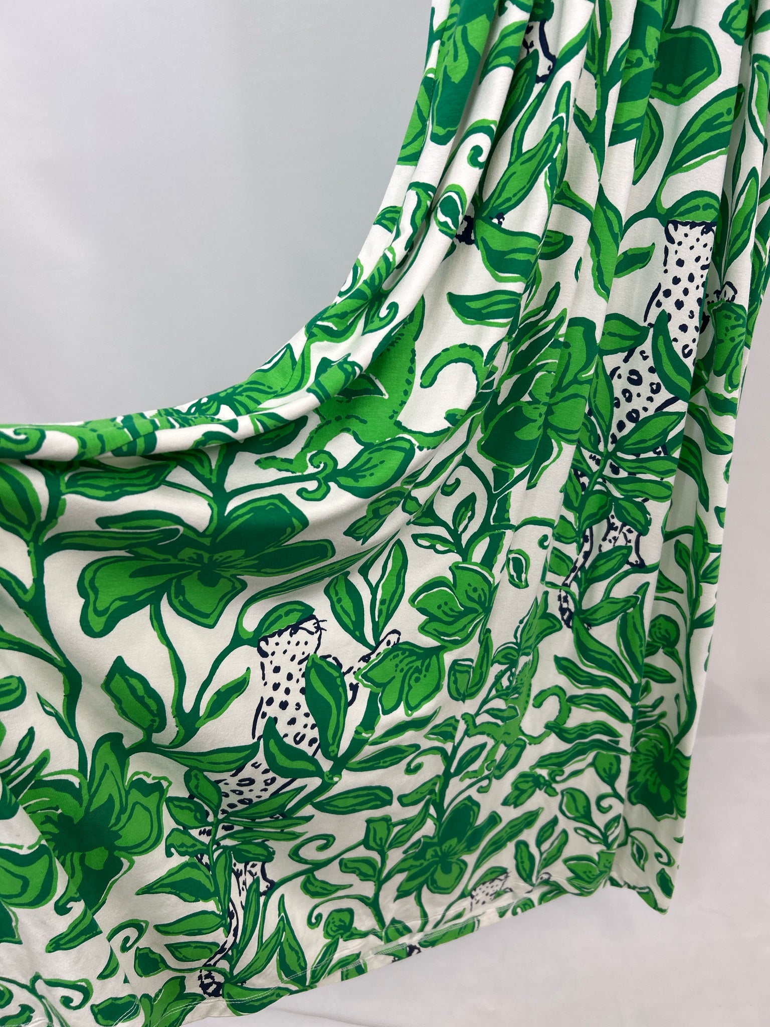 LILLY PULITZER Size 16 GREEN & WHITE Women Dress