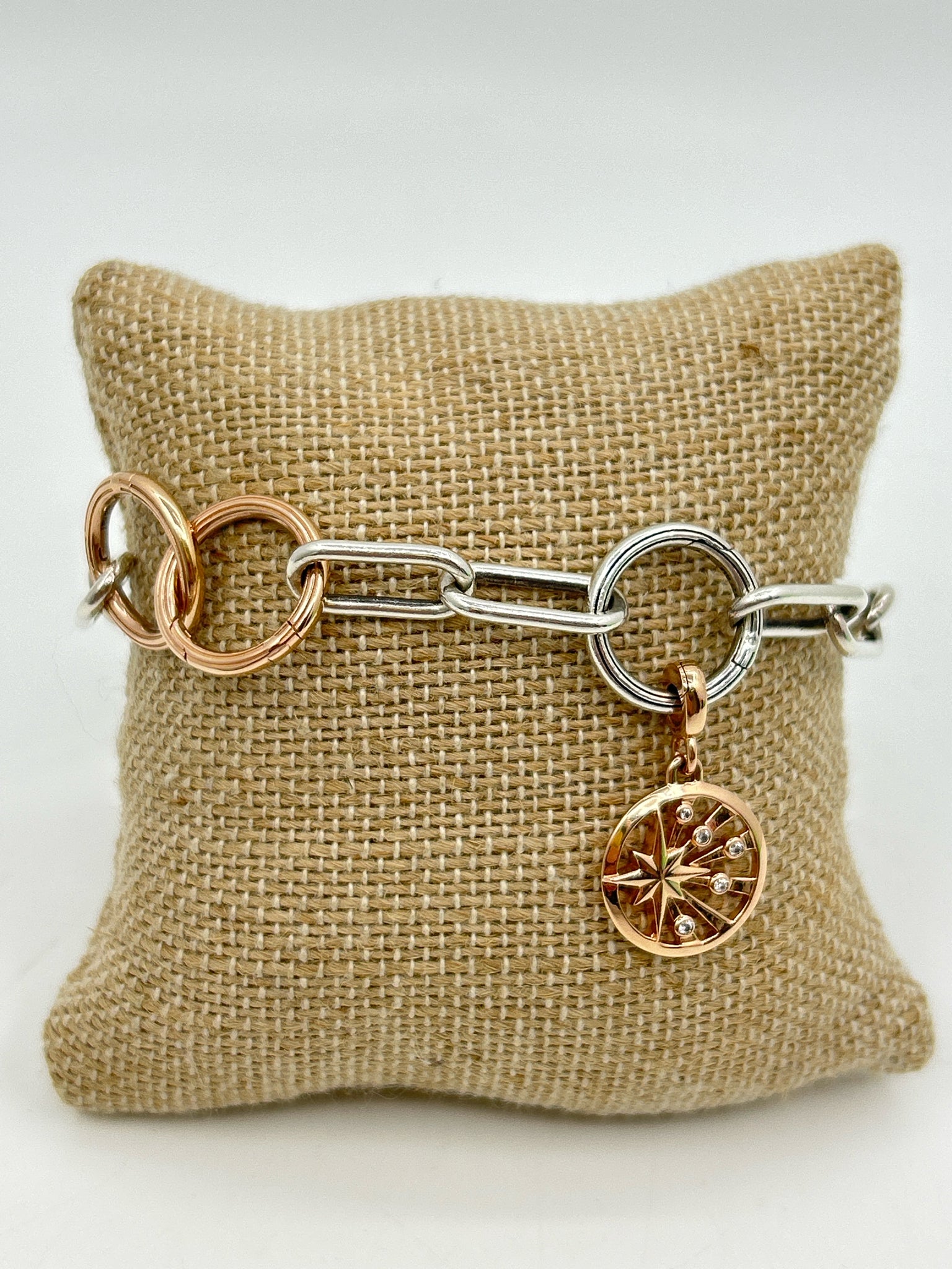PANDORA Silver & Rose Gold Bracelet