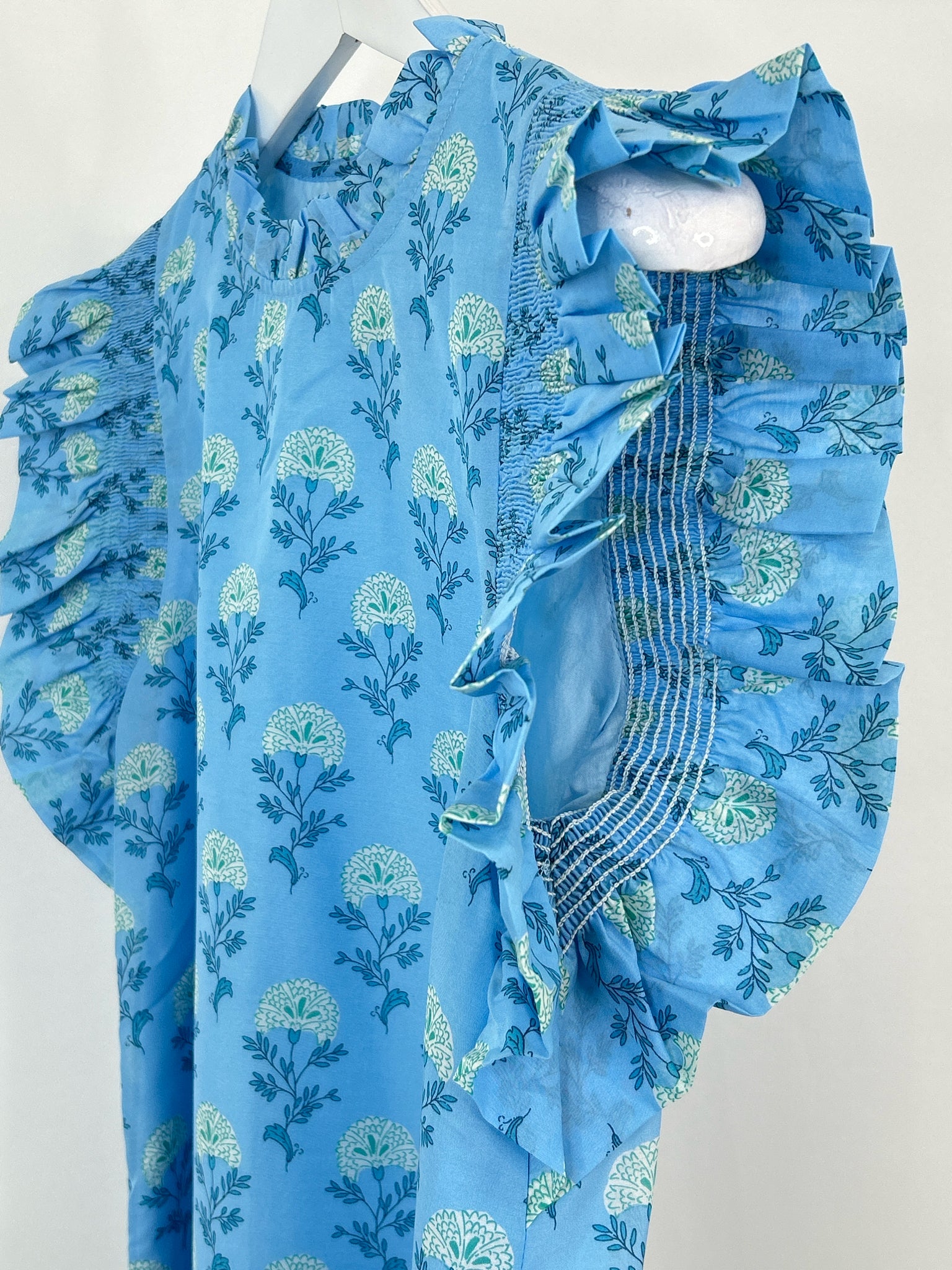 J. MARIE Size XS Blue floral Women Top
