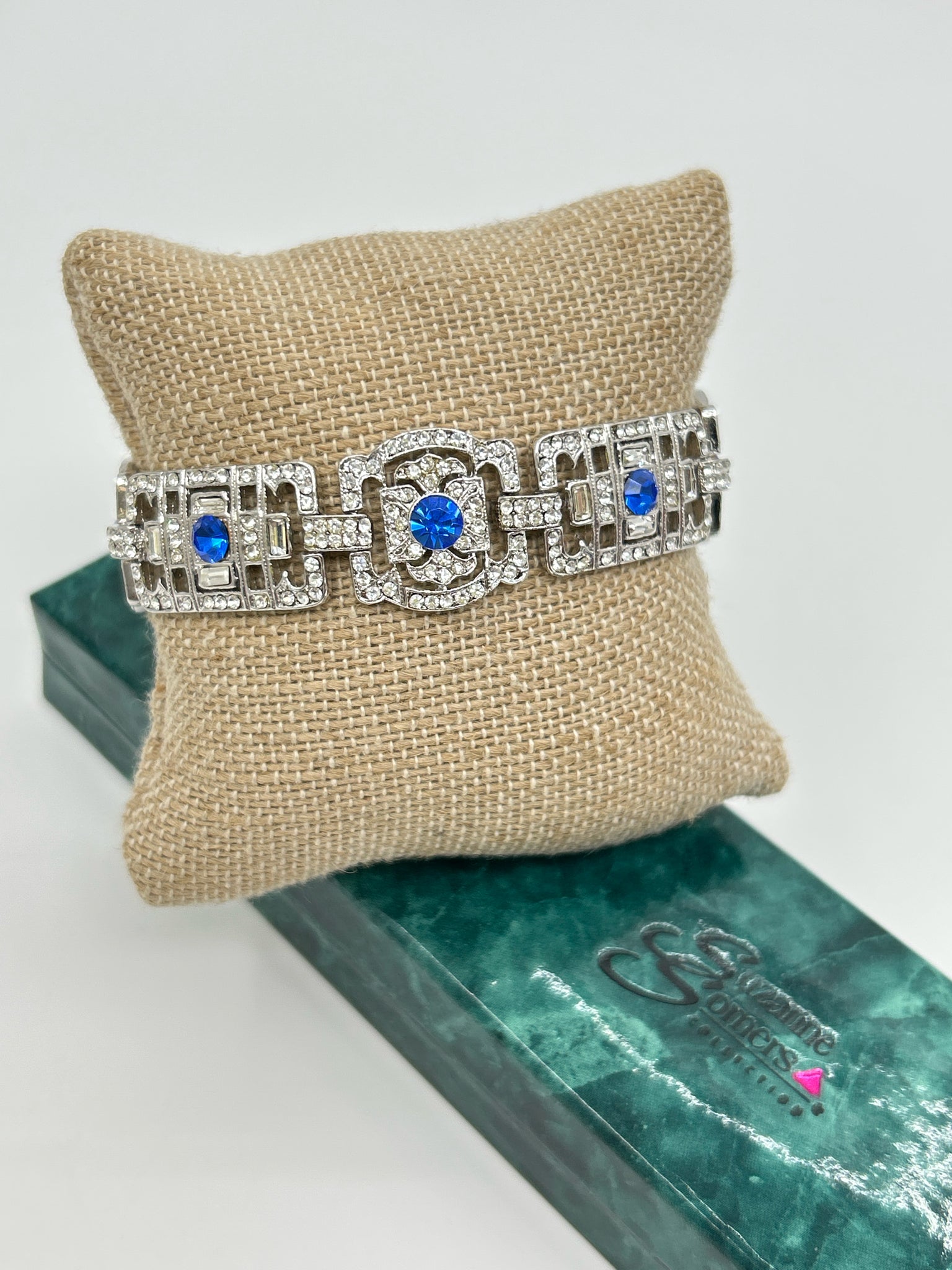 SUZANNE SOMERS SILVER AND BLUE Bracelet