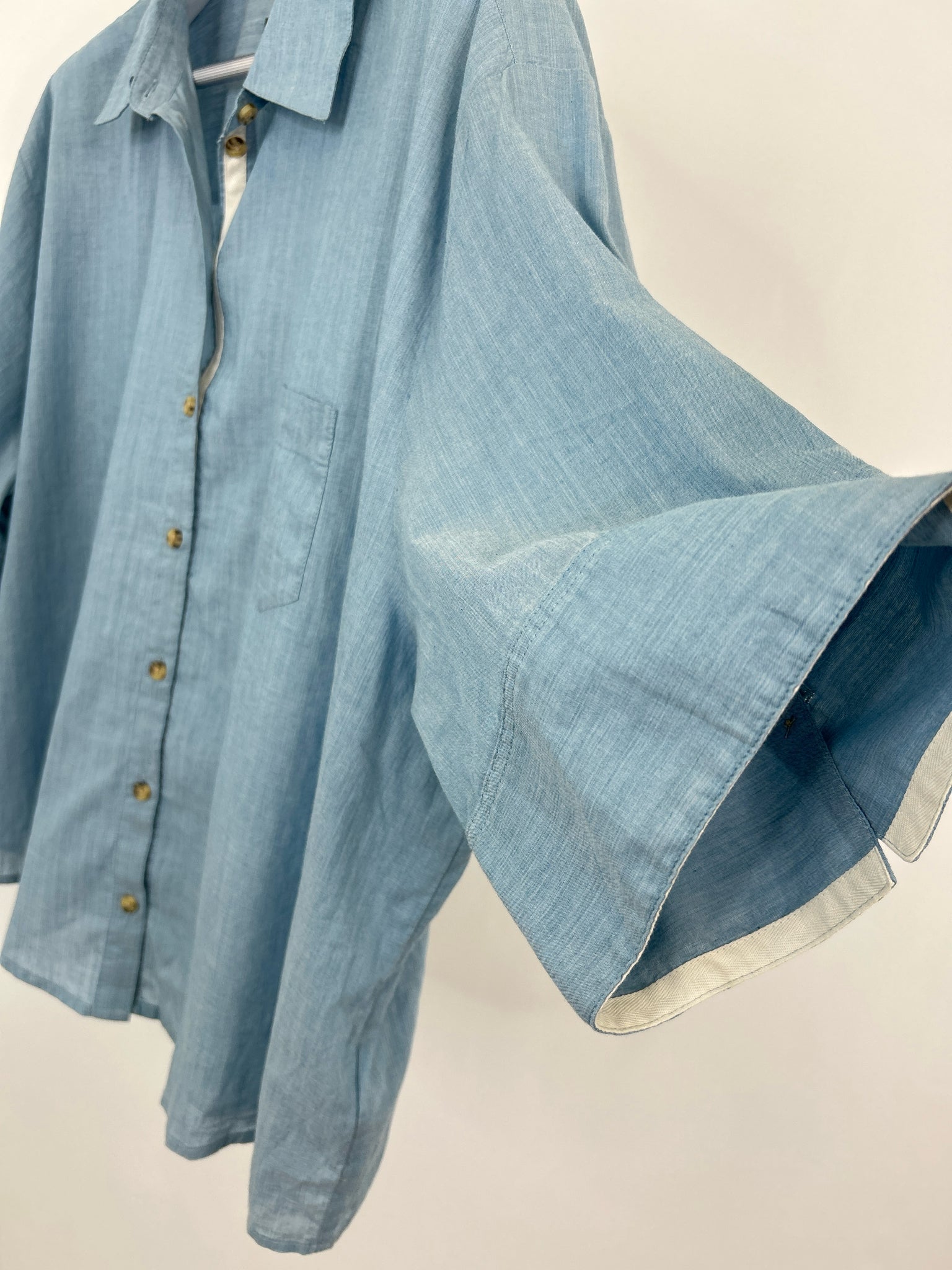 J CREW Size 24 Light Blue Women Shirt NWT