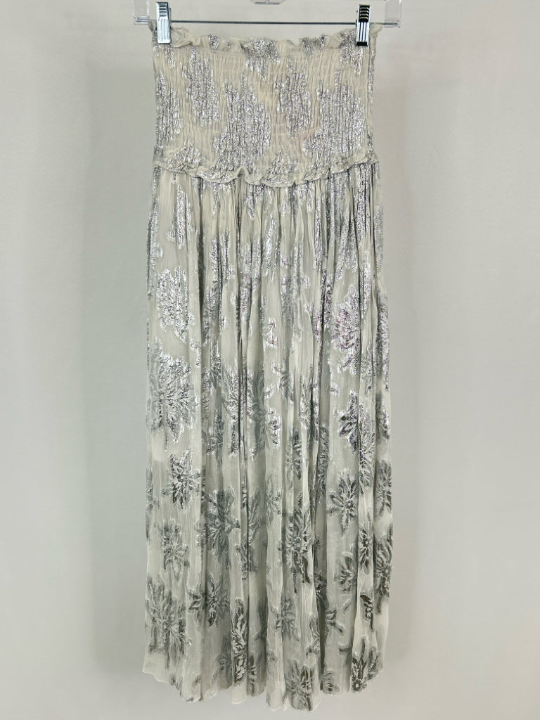 Muche et Muchette Size One Size WHITE AND SILVER Women's Skirt