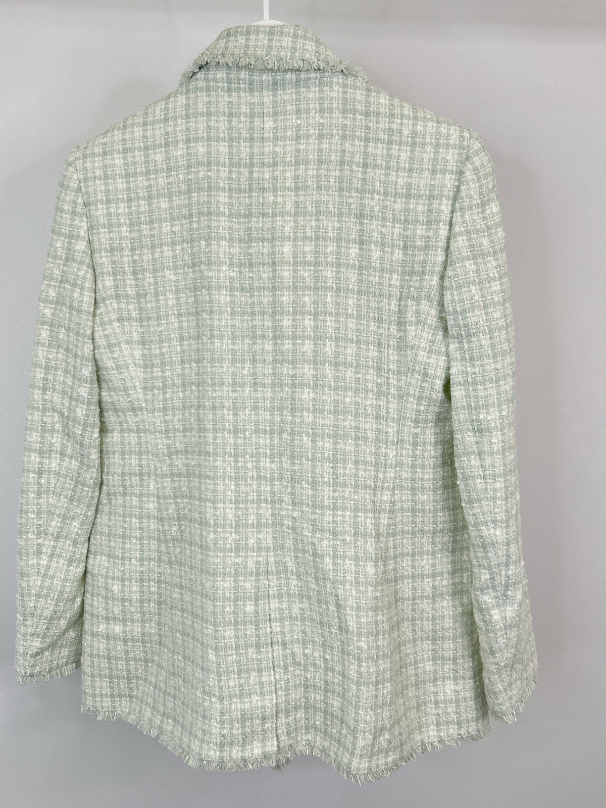 ANN TAYLOR Size 8 MINT AND WHITE Women Blazer