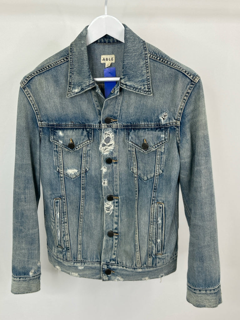 ABLE Women Size M BLUE DENIM Jacket