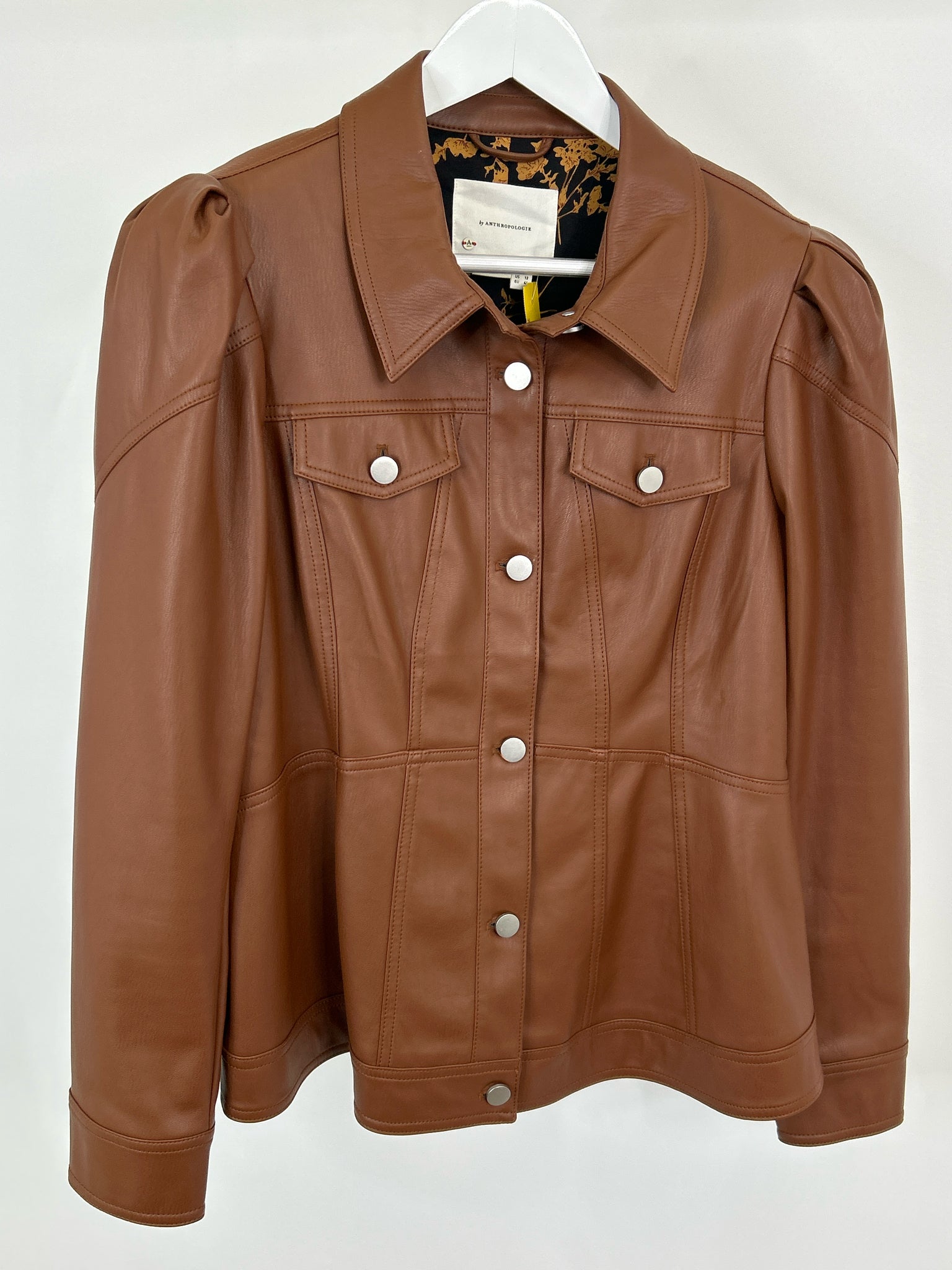 BY ANTHROPOLGIE Size 12 Brown Women Jacket