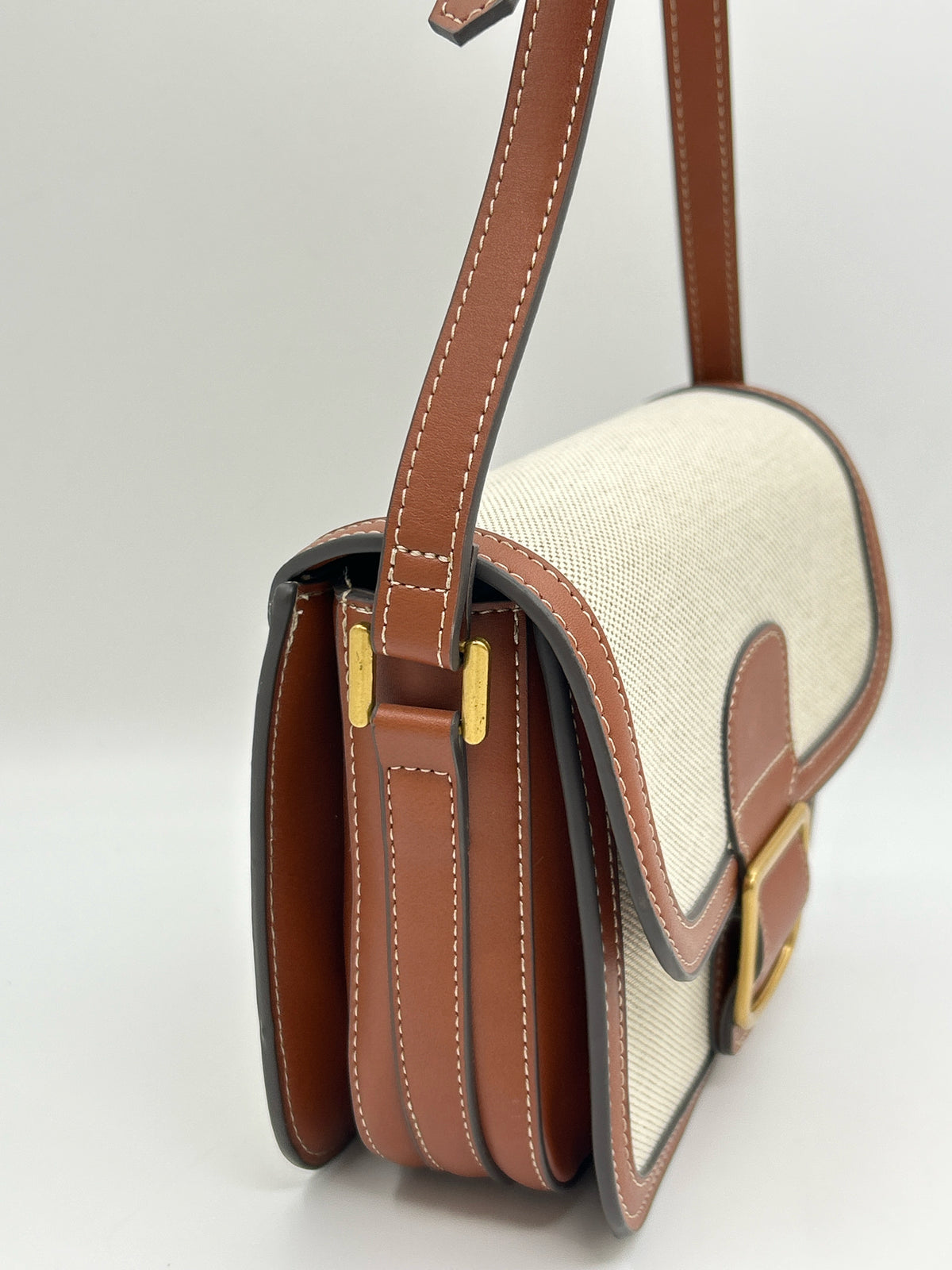 MNG Natural and Brown Women Purse