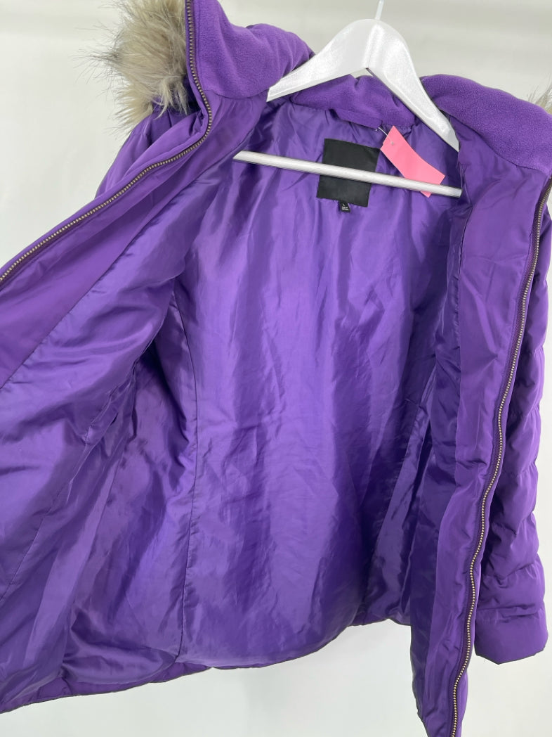 TALBOTS Women Size L Purple Coat