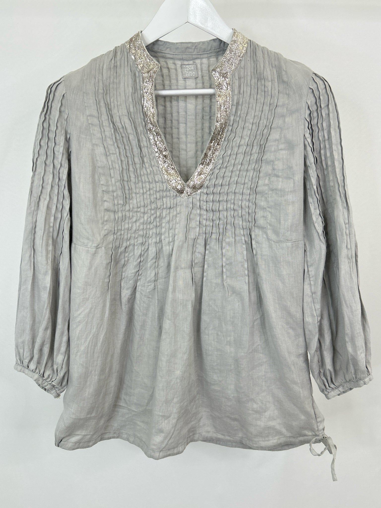 120% LINO Size M light grey Women Top