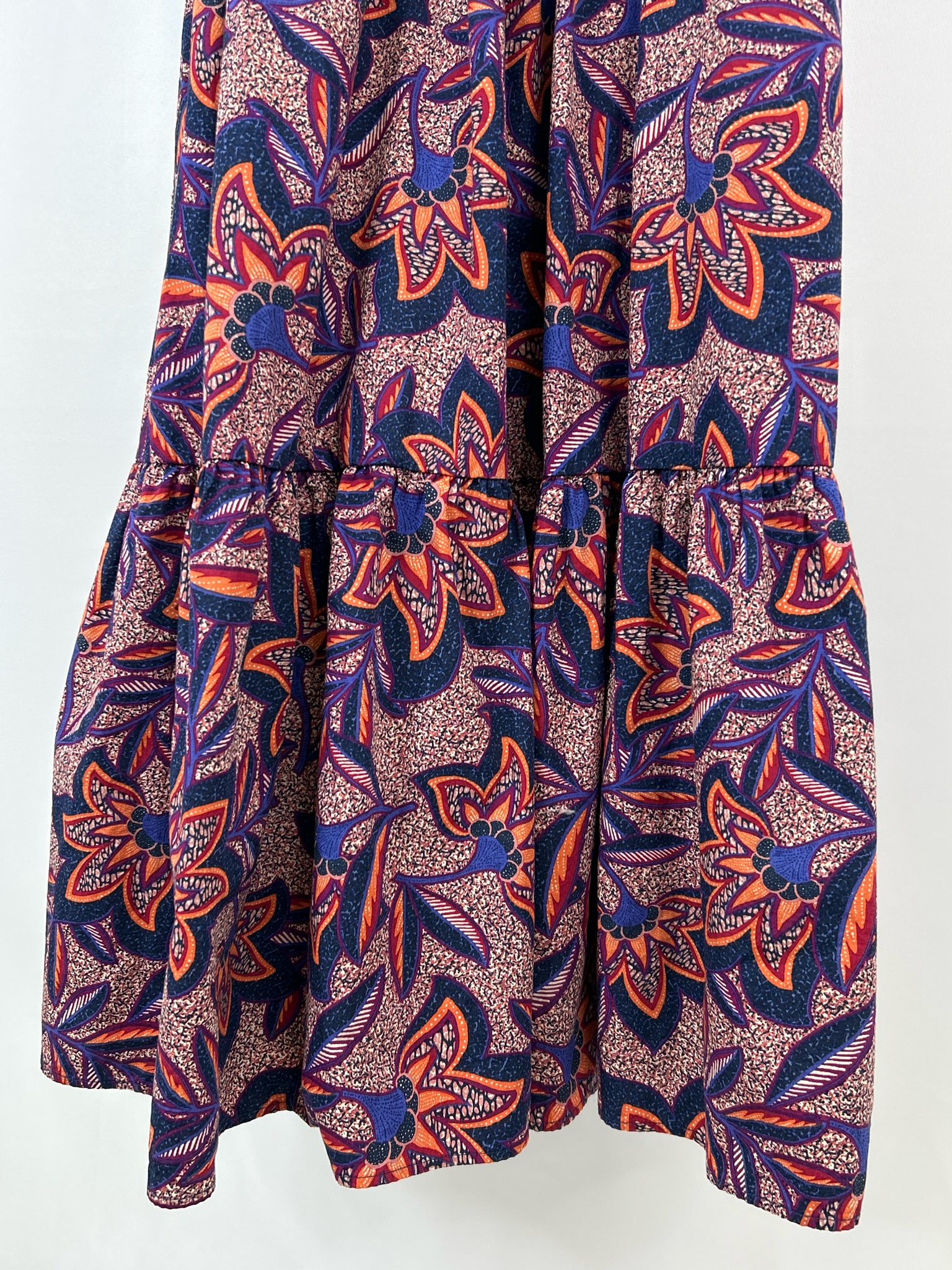 EVEREVE Size M Blue Print Women Dress