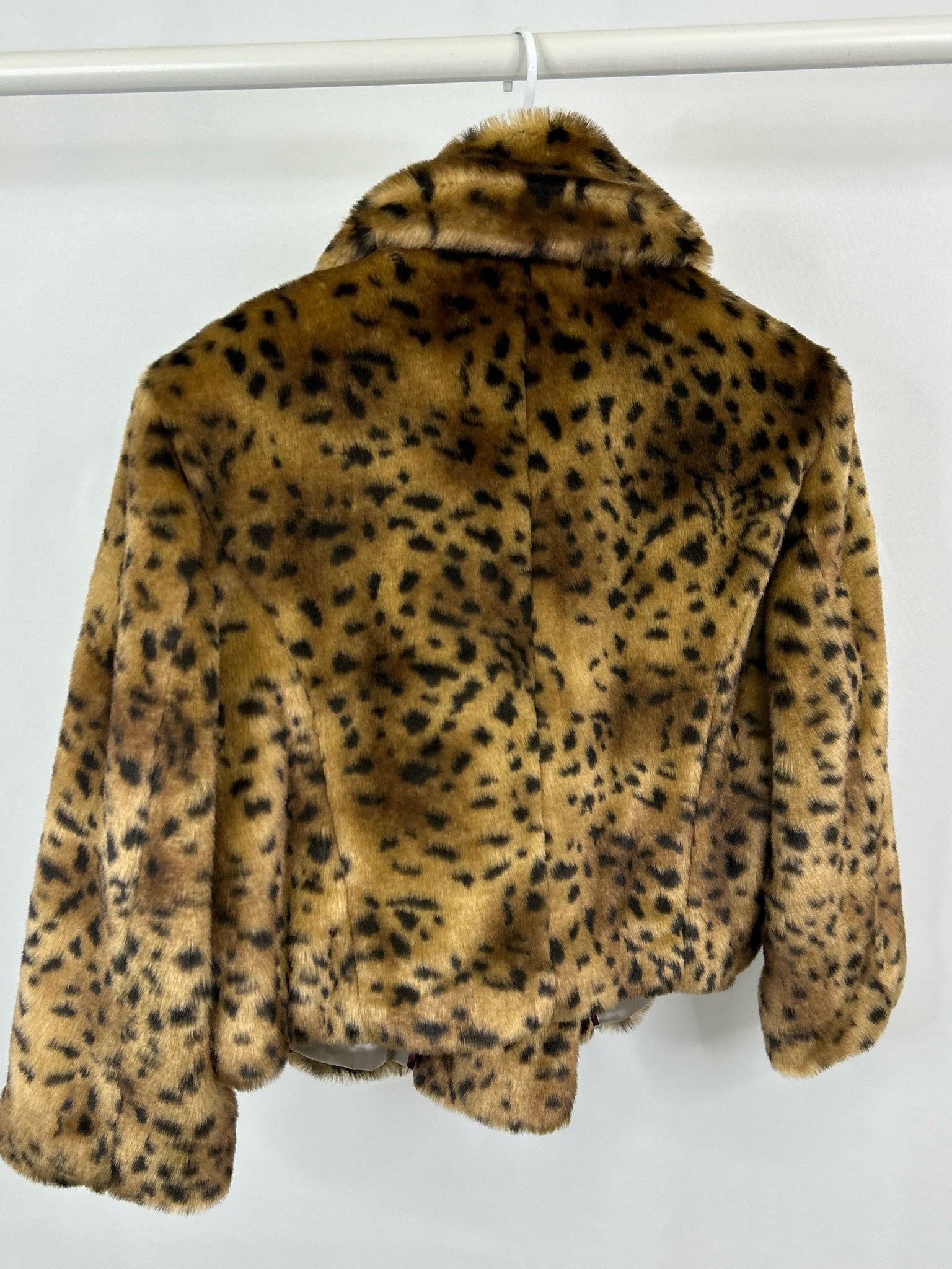 LOFT Size L BEIGE AND BLACK Women Coat